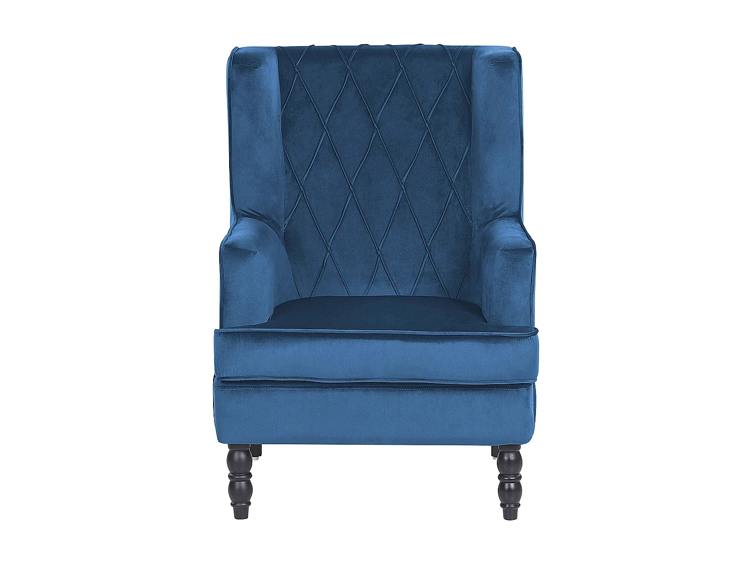 Poltrona SANDSET con poggiapiedi Velluto Blu scuro