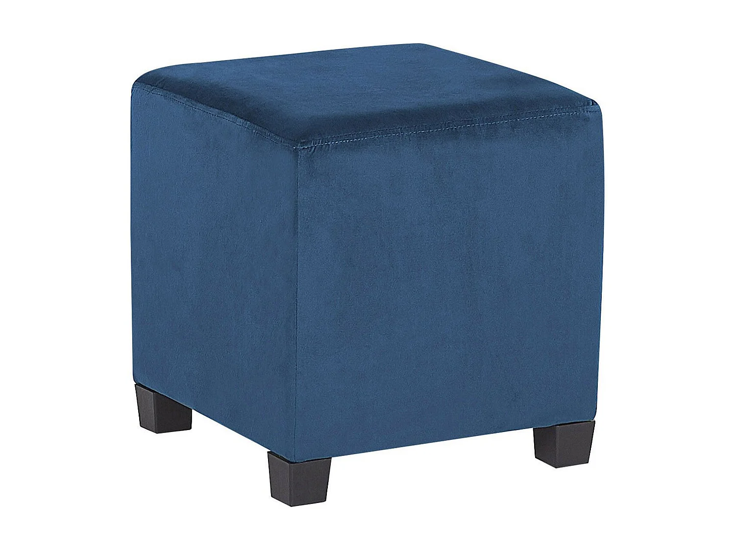 Fauteuil SANDSET met voetenbank Fluweel Donkerblauw
