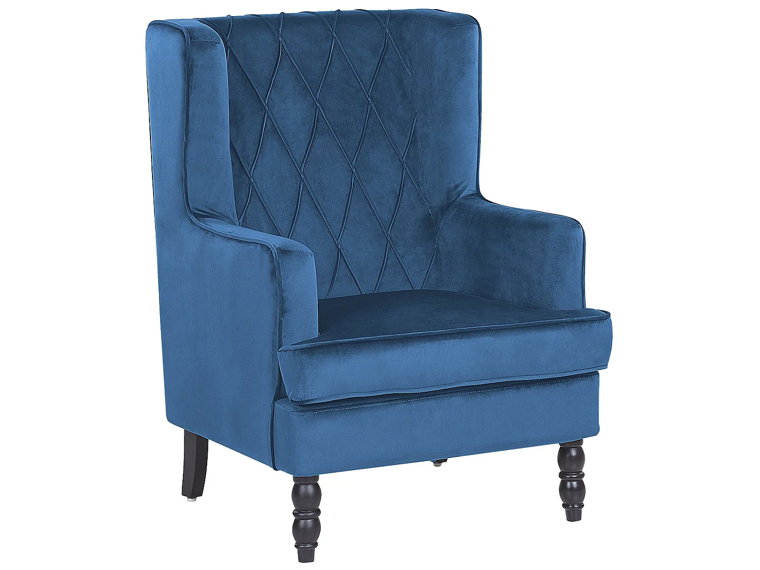 Fauteuil SANDSET Velours Bleu foncé