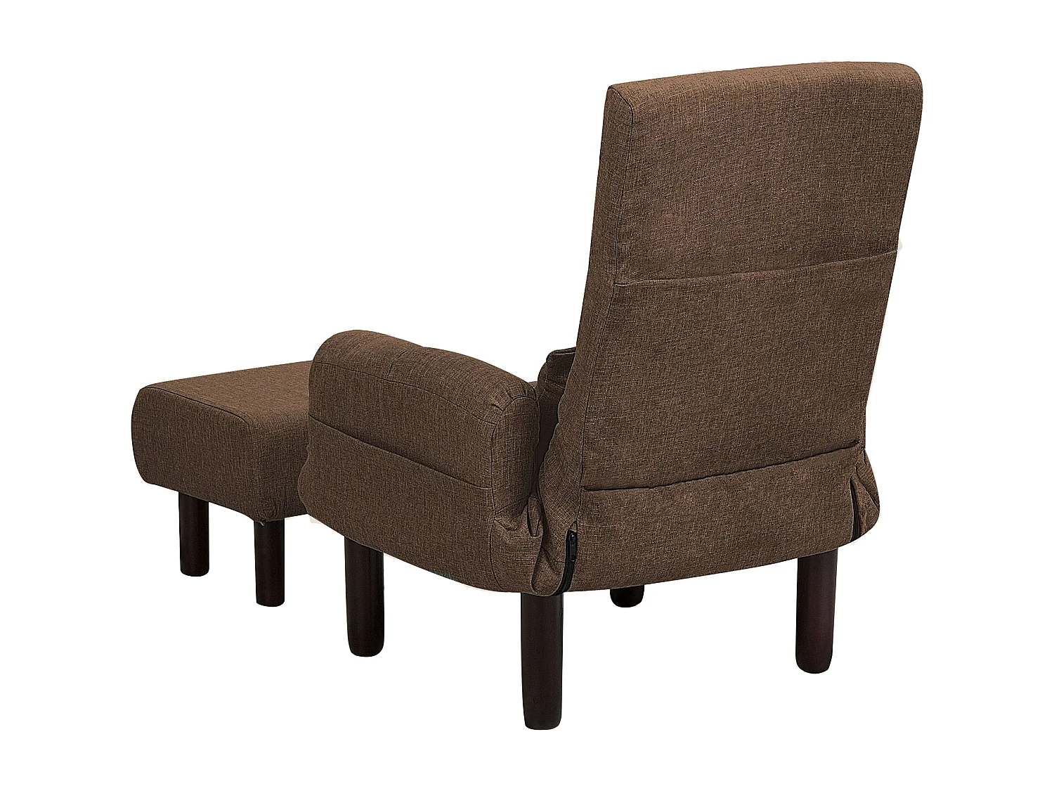 Sessel Polsterbezug braun plus Hocker OLAND