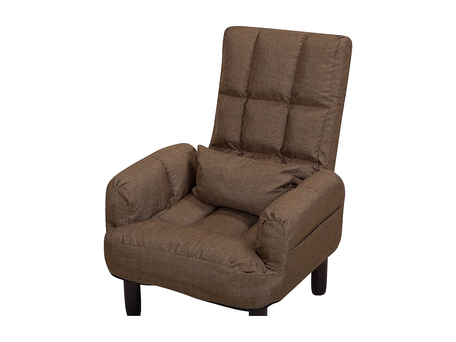 Sessel Polsterbezug braun plus Hocker OLAND