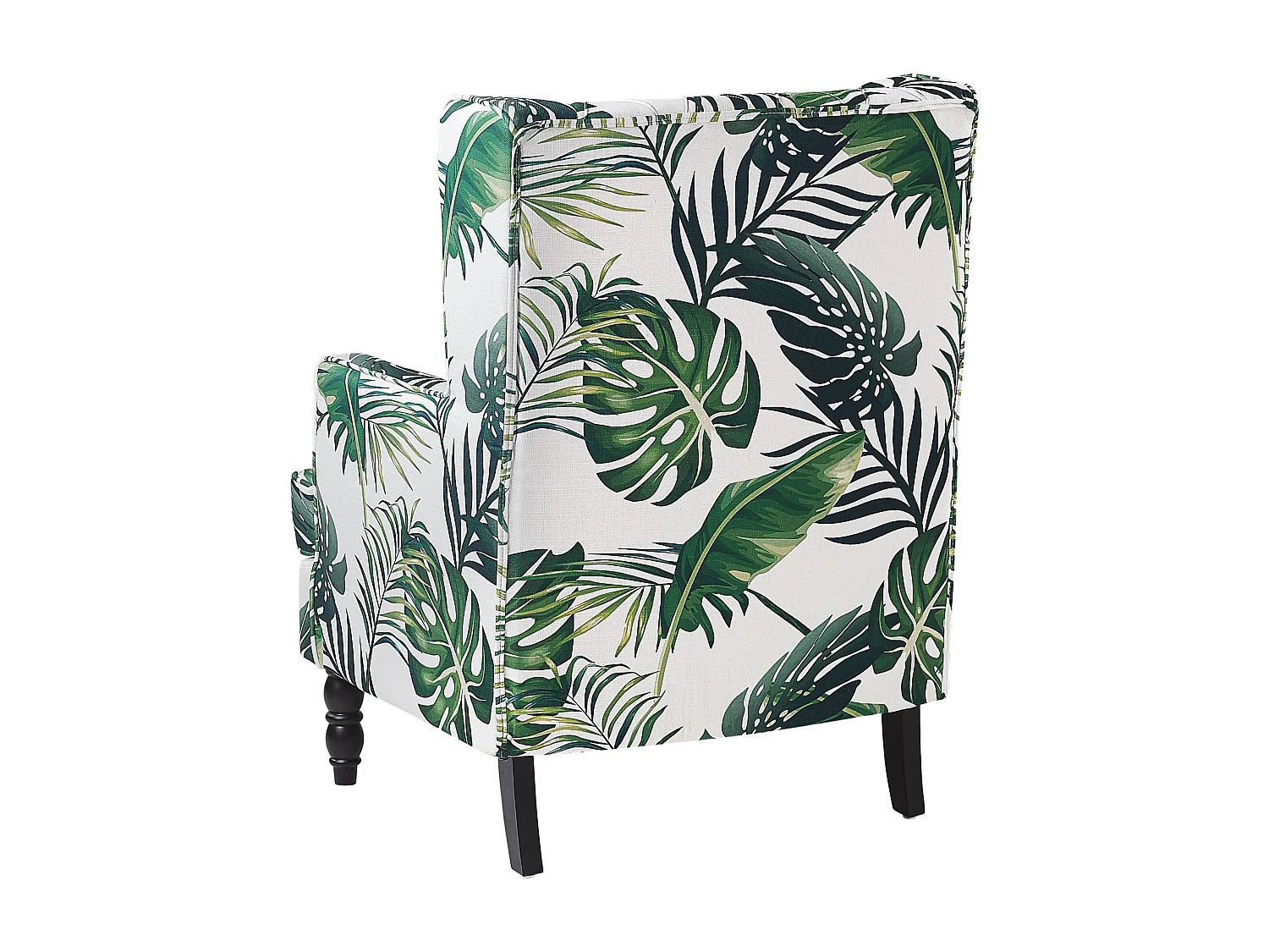 Fauteuil SANDSET met voetenbank Stof Lichtgroen