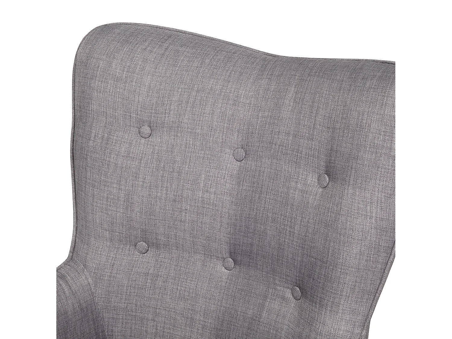 Fauteuil à oreilles VEJLE Tissu Gris clair