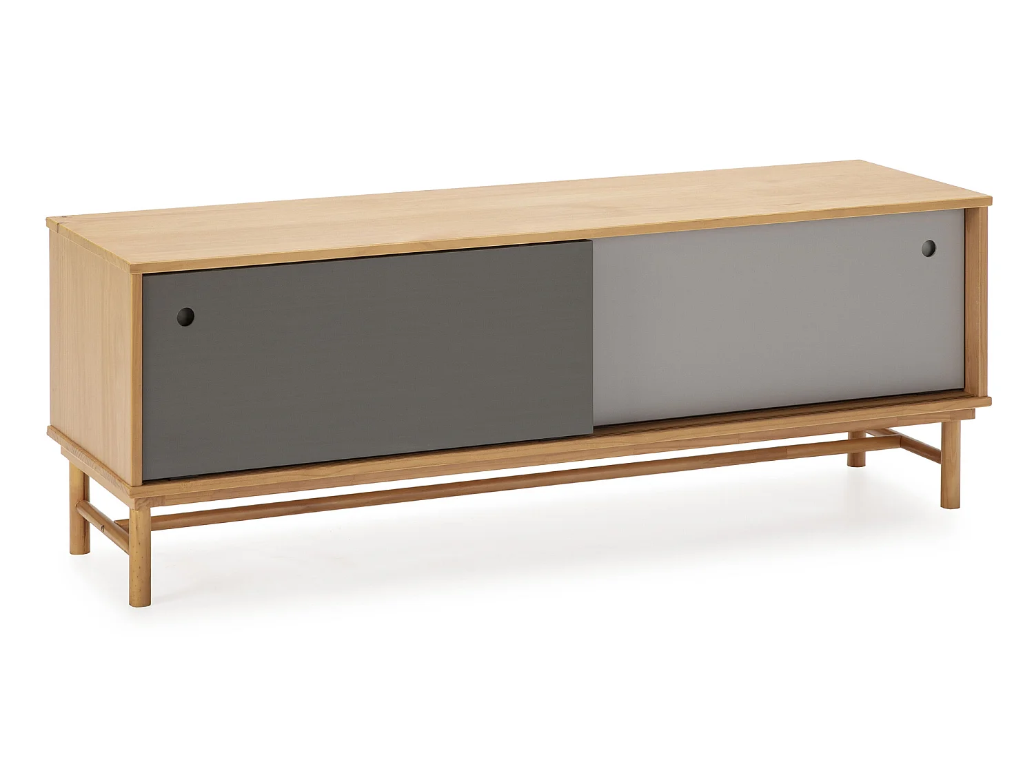 Tv Möbel Magnus 2 Schiebetüren Grau