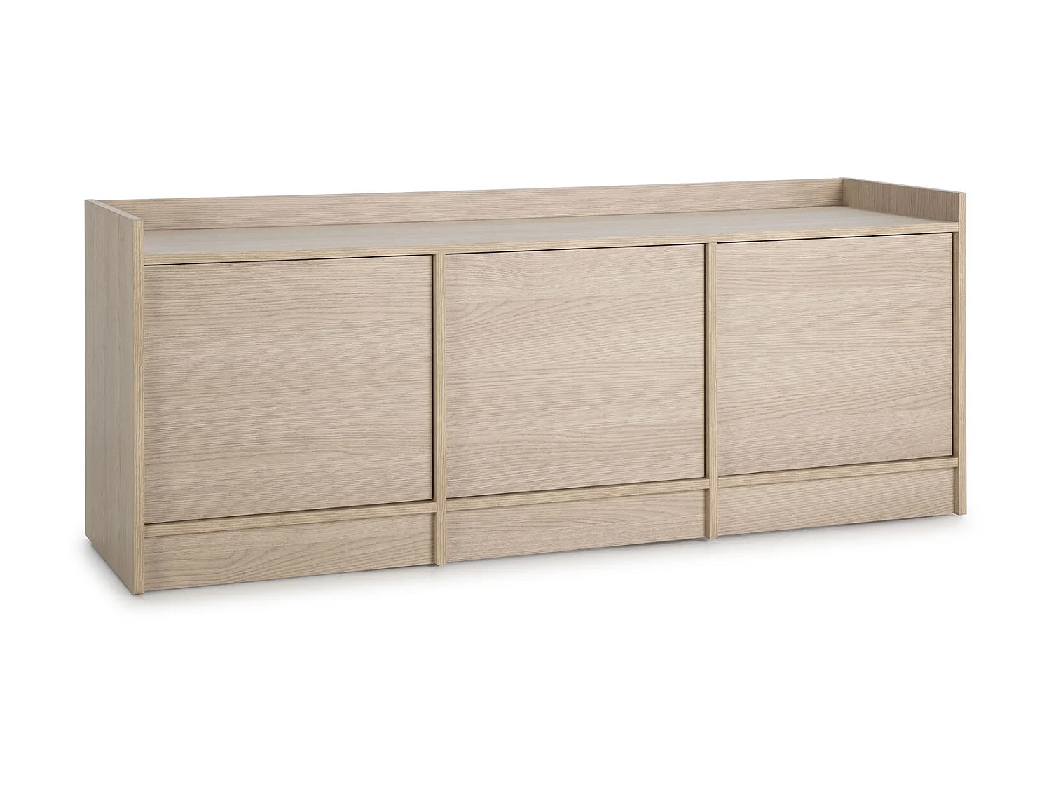 Meuble TV Moscú avec 3 Portes, Couleur Chêne, 139 cm