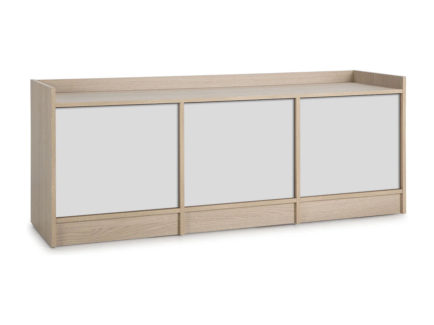 Tv Möbel Moscú 3 Türen, Eiche/Weiß