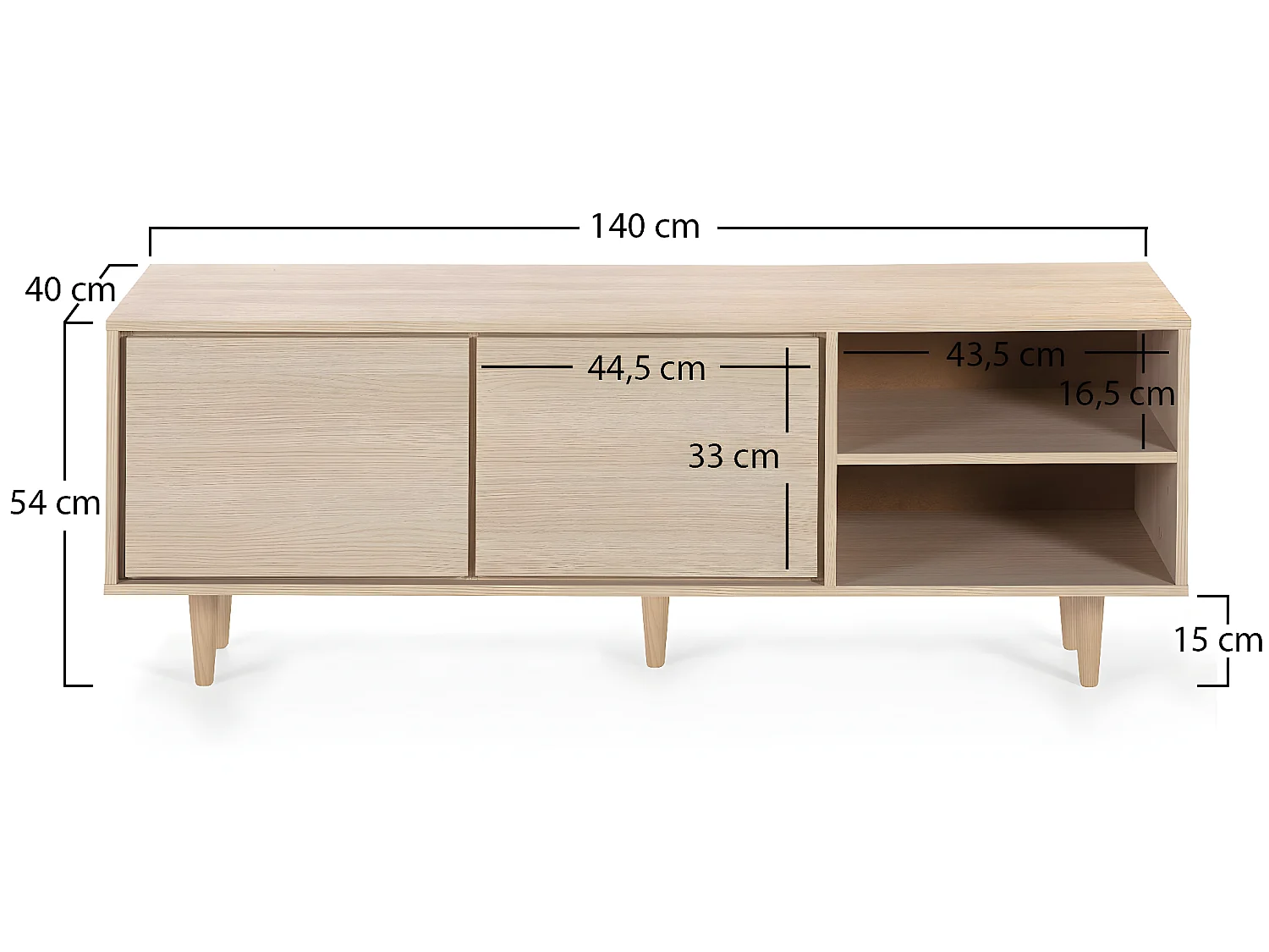 Tv Möbel Denia 2 Türen