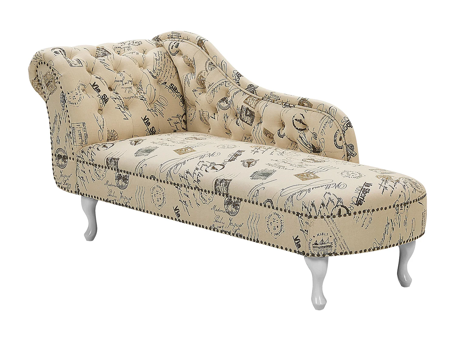 Chaise longue versione sinistra NIMES Tessuto Beige