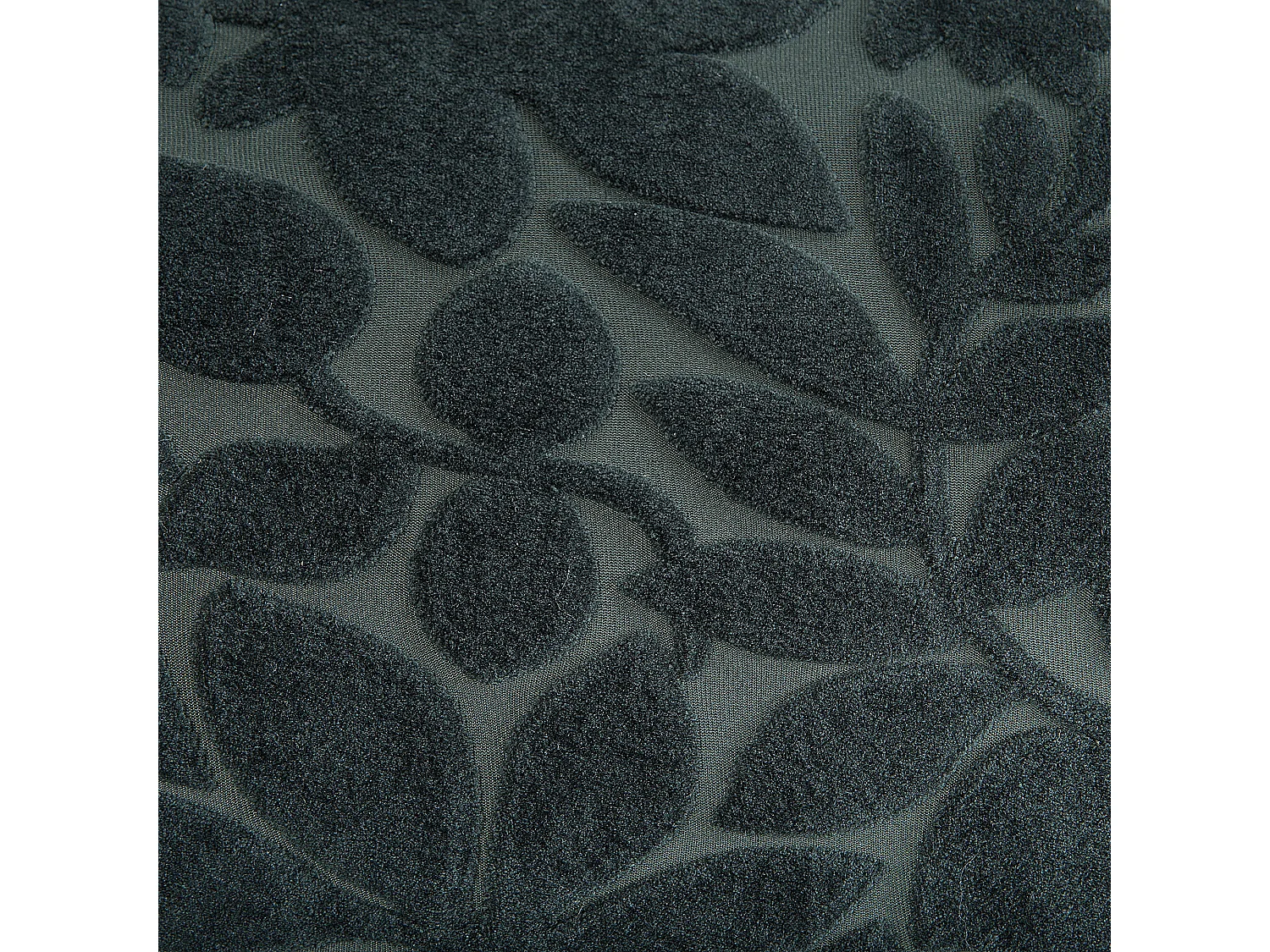 Rechtszijdige chaise longue BIARRITZ Fluweel Donkergroen