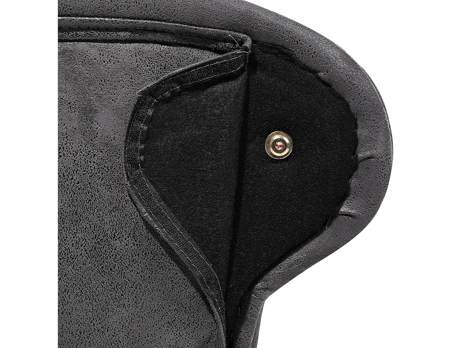 Chaise longue côté droite NIMES Daim synthétique Gris foncé