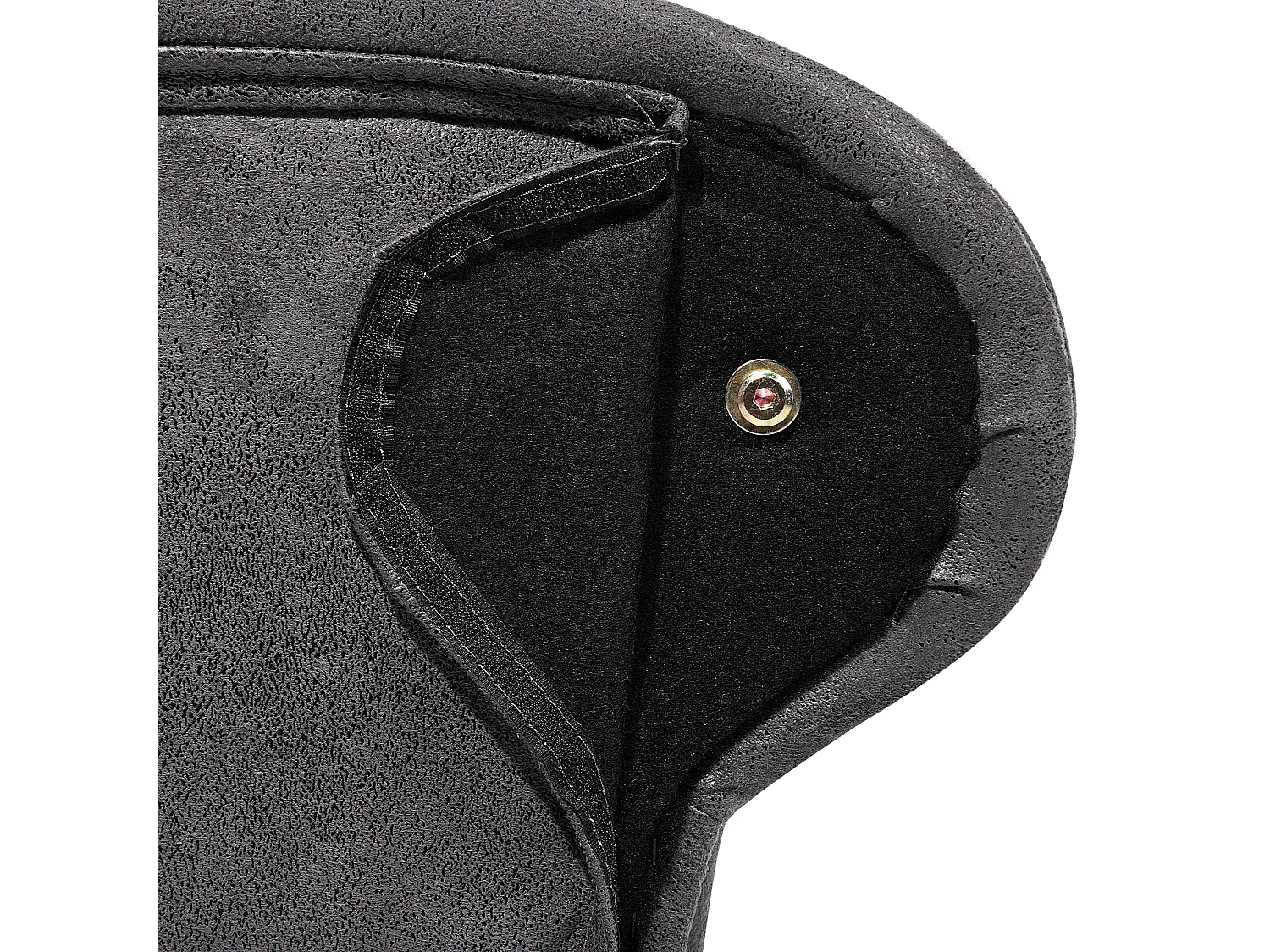 Szezlong lewostronny NIMES Zamsz ekologiczny Ciemnoszary