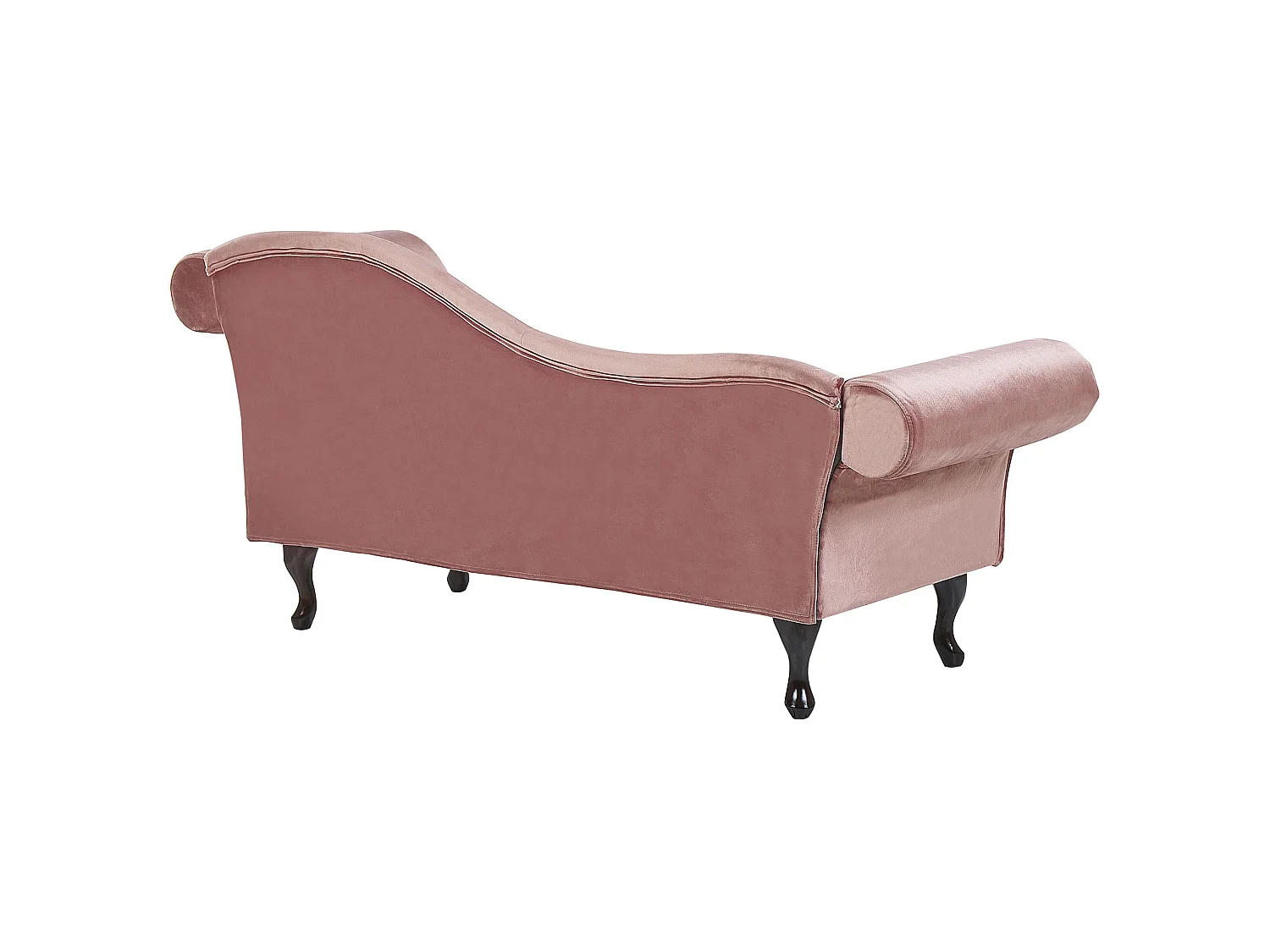 Chaise longue côté droit LATTES Velours Rose
