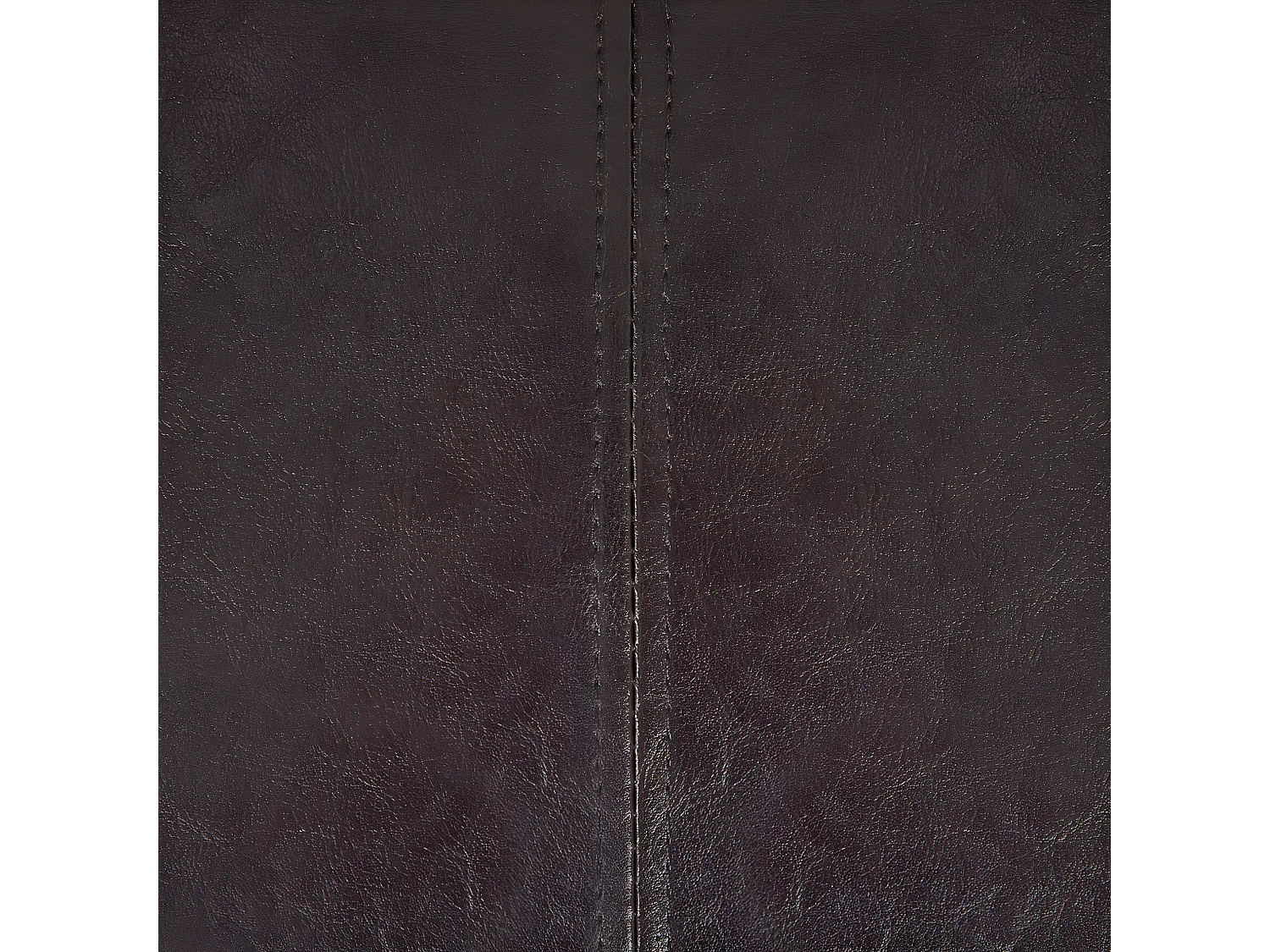 Chaise longue izquierdo LATTES Piel sintética Marrón oscuro