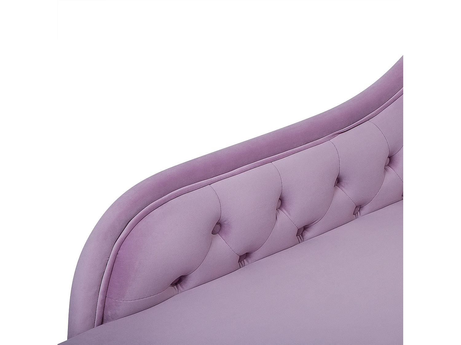 Rechtszijdige chaise longue NIMES Fluweel Lichtviolet