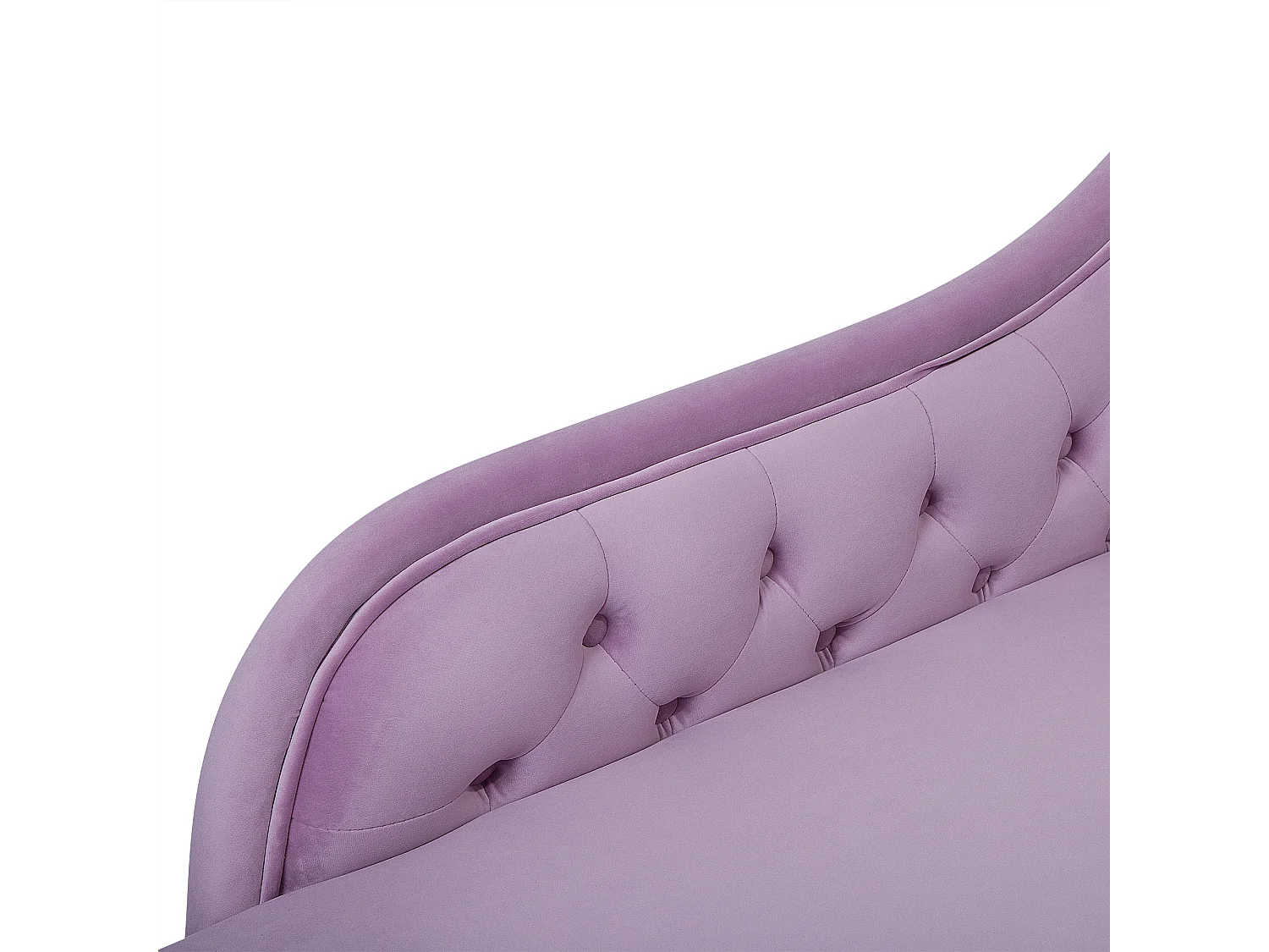 Rechtszijdige chaise longue NIMES Fluweel Lichtviolet