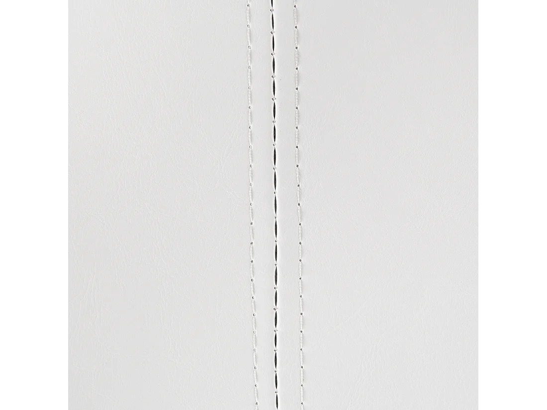 Chaise longue côté droit NIMES Cuir PU Blanc