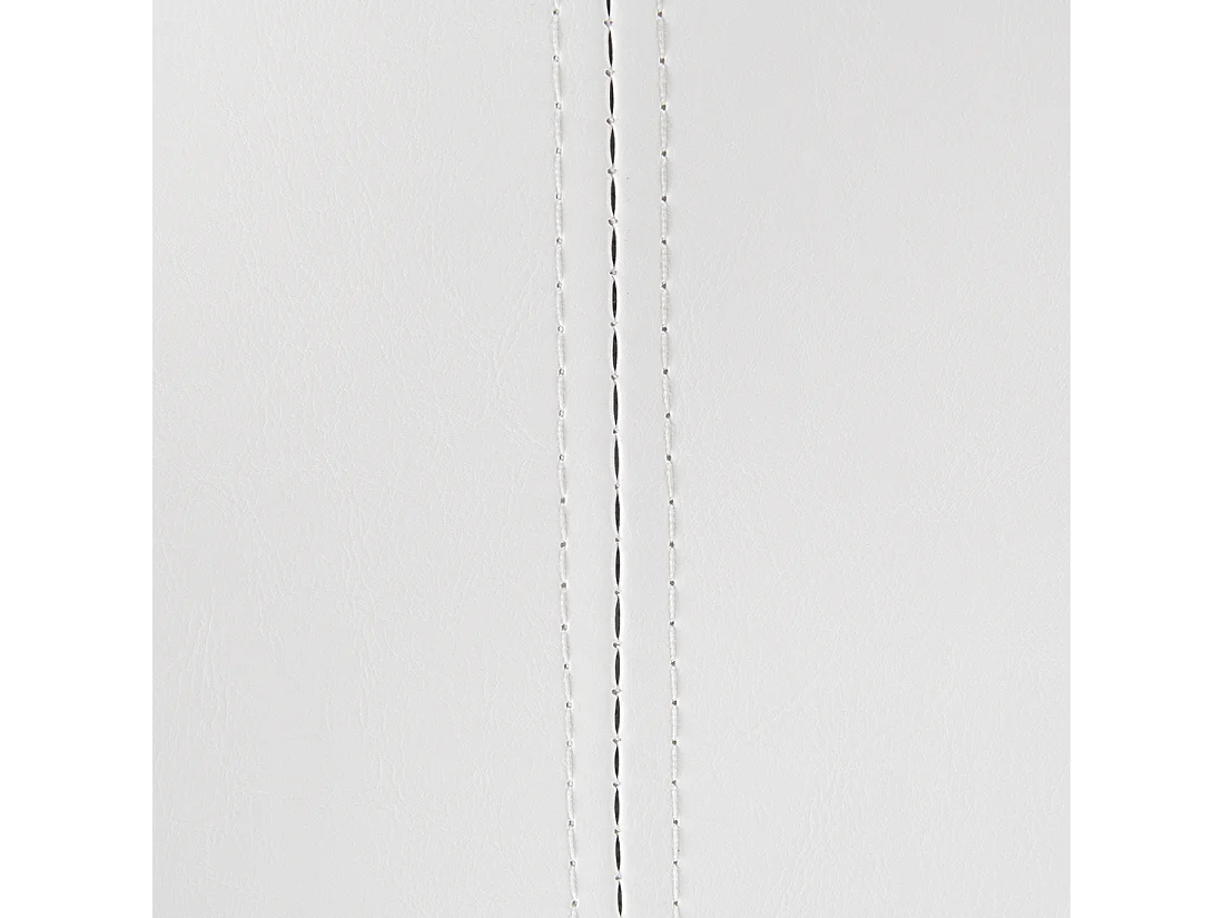 Rechtszijdige chaise longue NIMES Kunstleer Wit