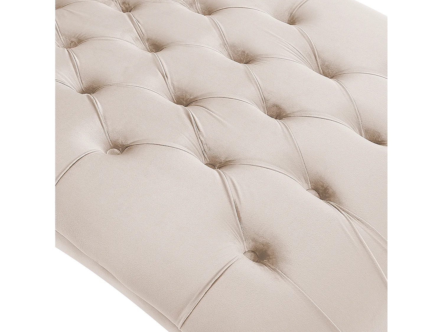 Chaise longue MURET Veludo Creme
