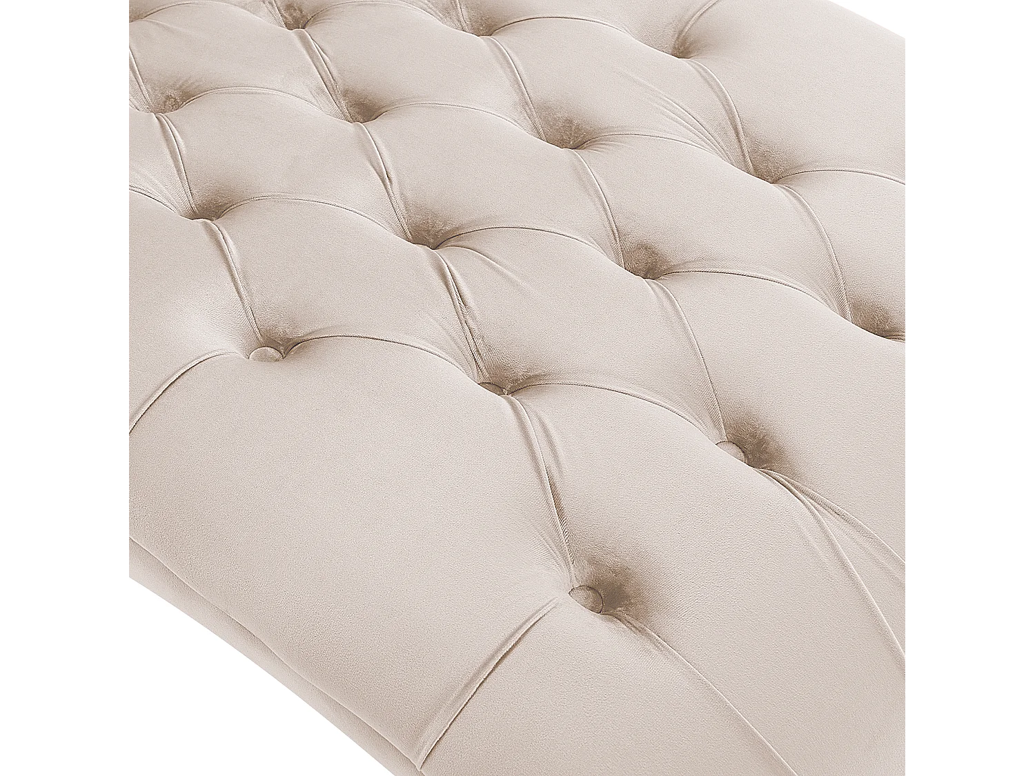 Chaise longue MURET Fluweel Beige