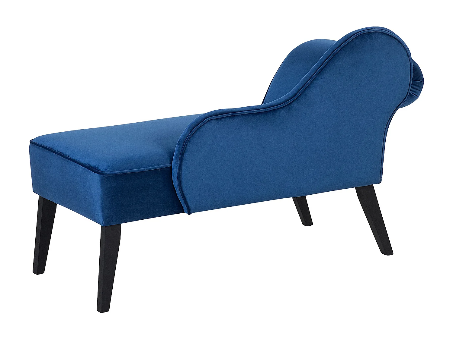 Chaise longue izquierdo BIARRITZ Terciopelo Azul marino