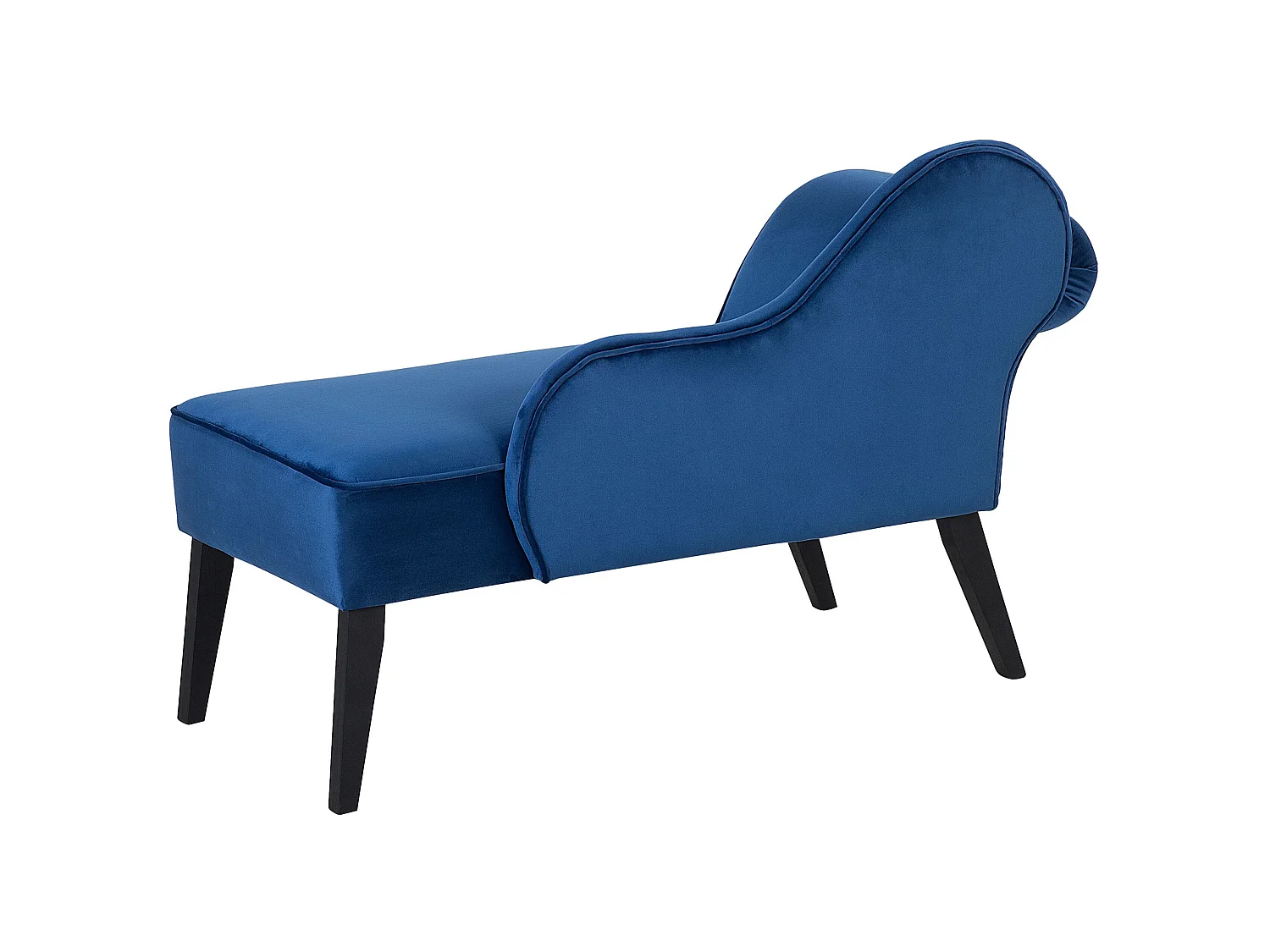 Chaise longue versione sinistra BIARRITZ Velluto Blu marino