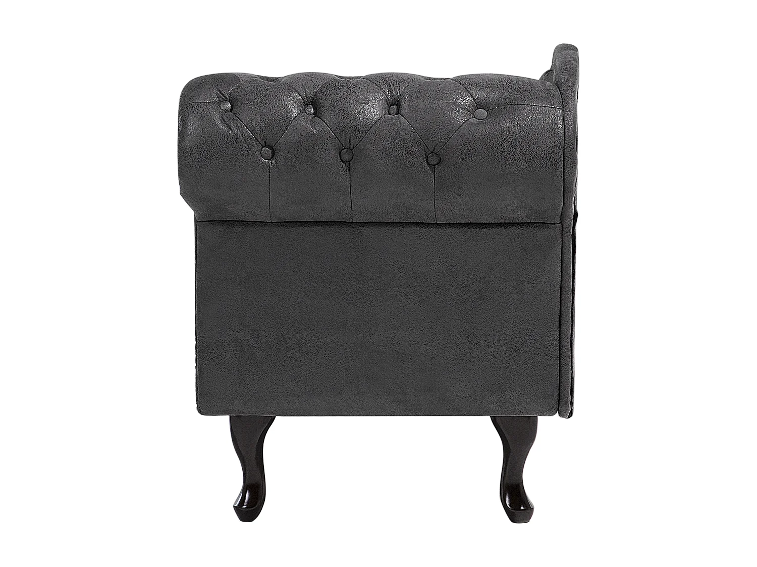 Chaise longue côté droit NIMES Daim synthétique Gris foncé