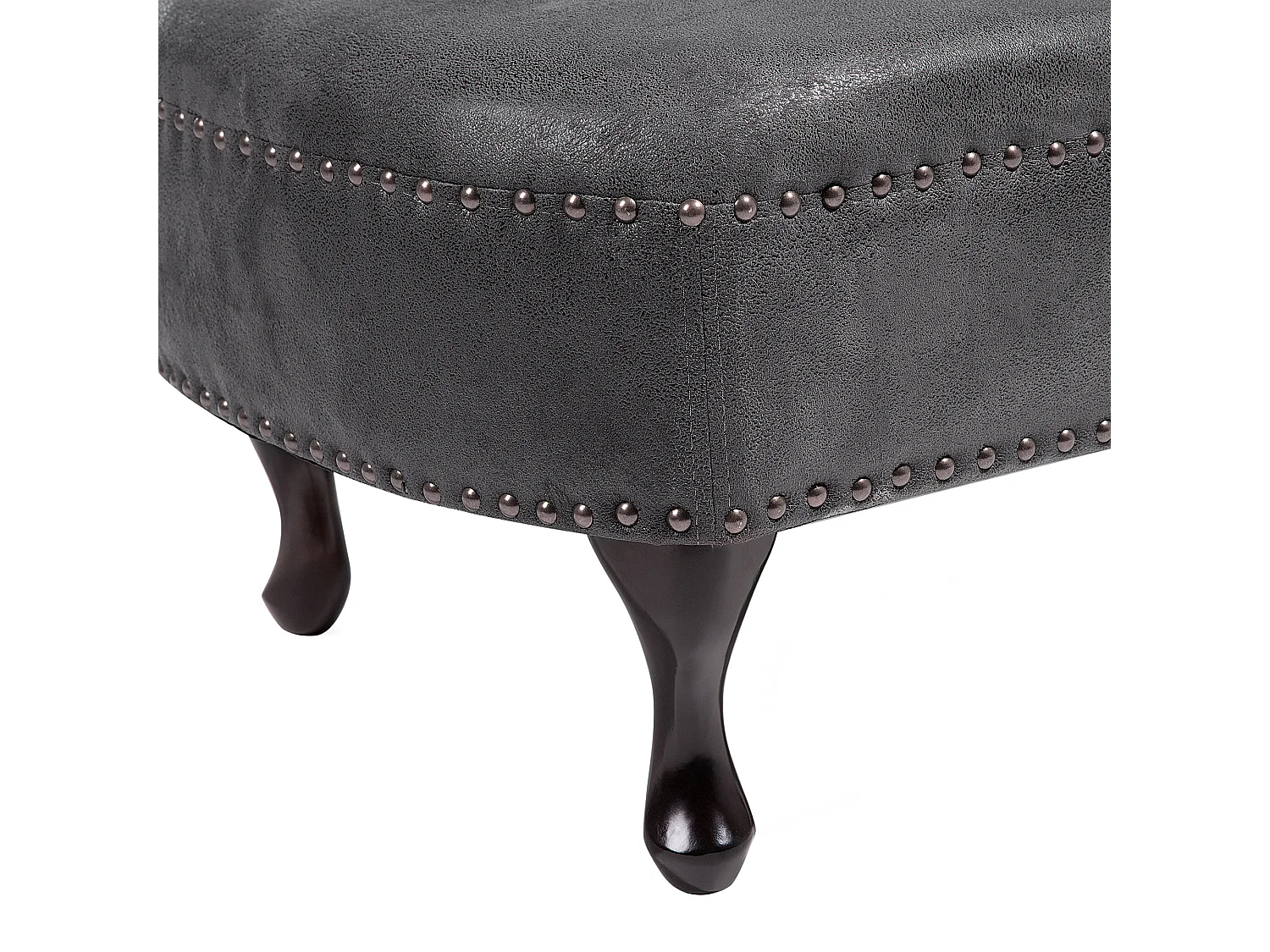 Chaise longue côté droit NIMES Daim synthétique Gris foncé