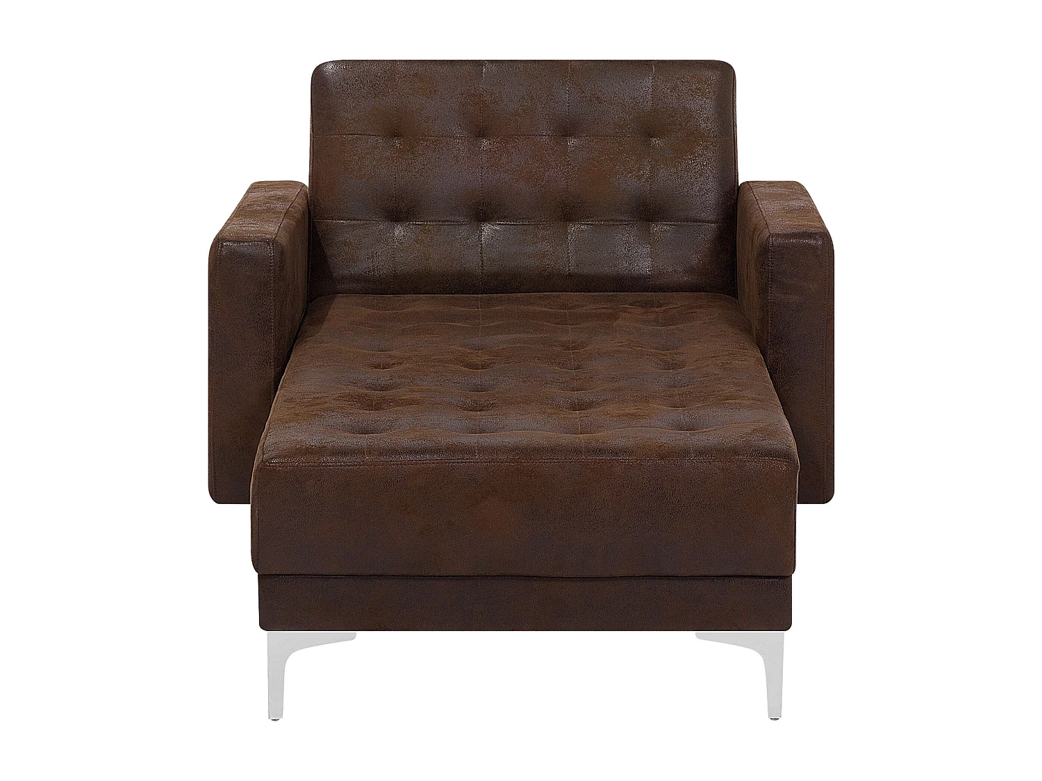Chaise longue ABERDEEN Kunstleer Bruin