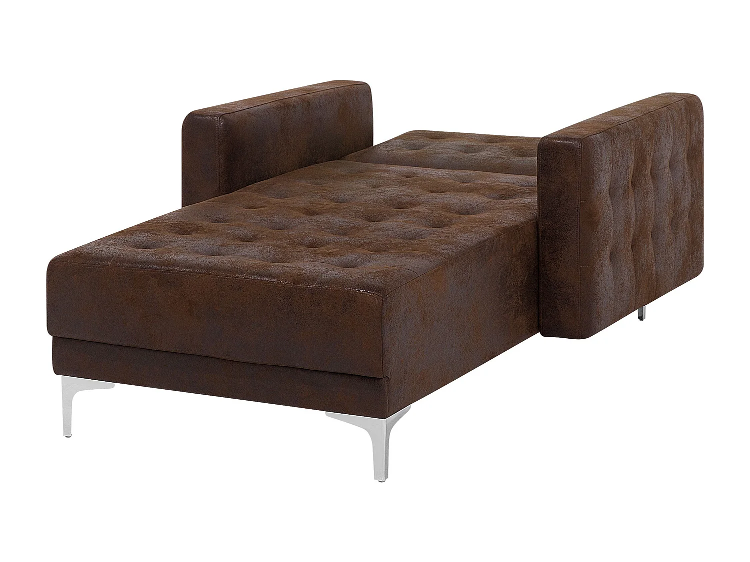 Chaise longue ABERDEEN Kunstleer Bruin