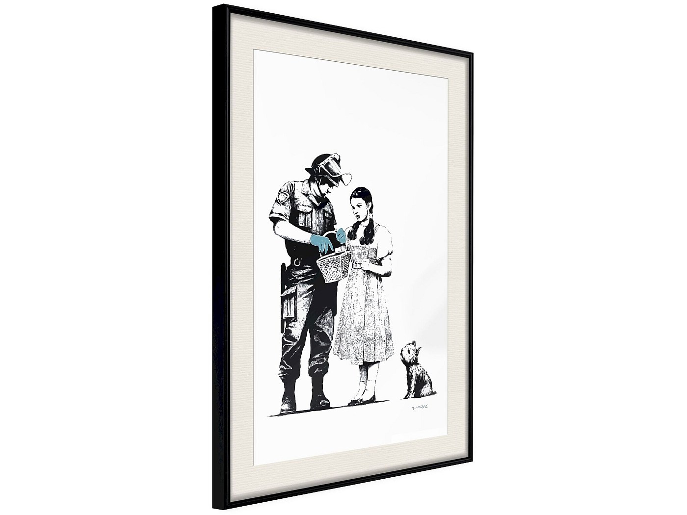 Images sur toile sur cadre 80 x 60 cm banksy pret a accrocher 4172