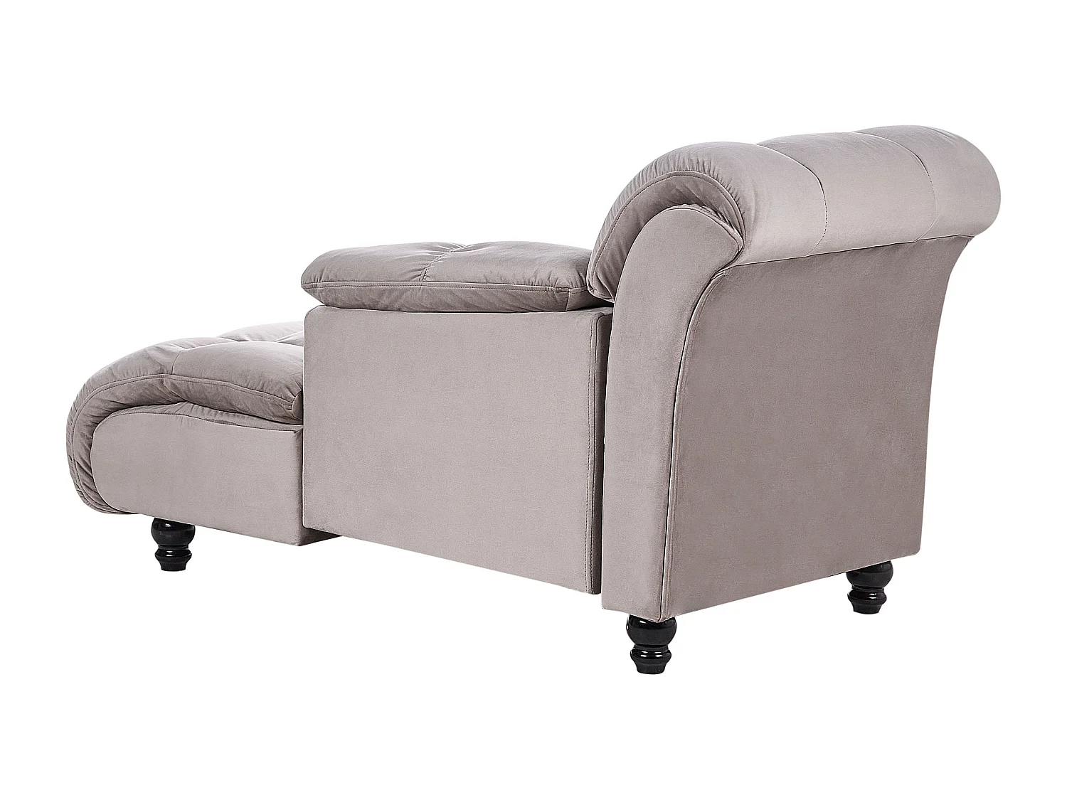 Chaise longue à esquerda LORMONT Tecido Taupe