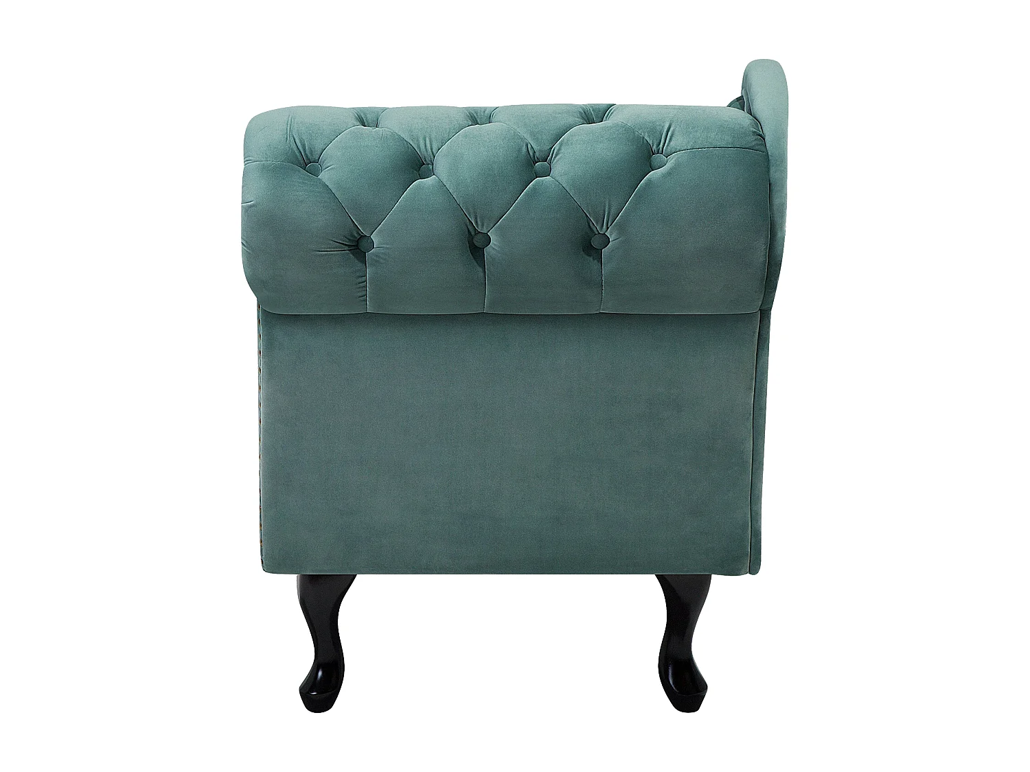 Rechtszijdige chaise longue NIMES Fluweel Mintgroen