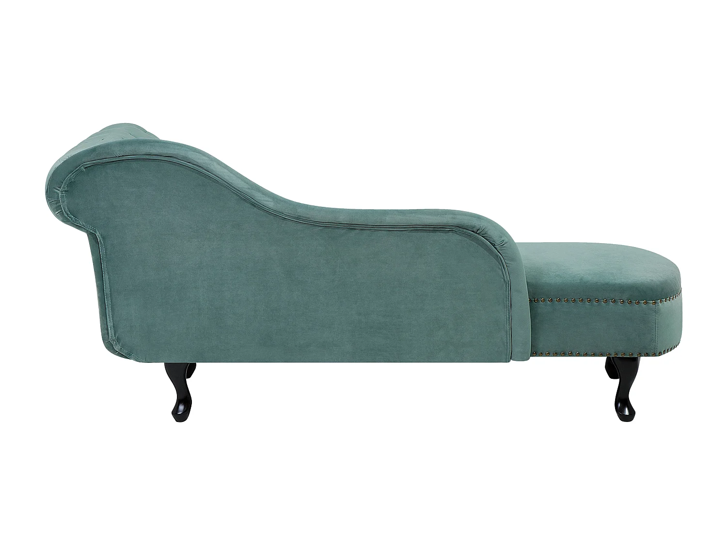 Chaise longue côté droit NIMES Velours Vert menthe