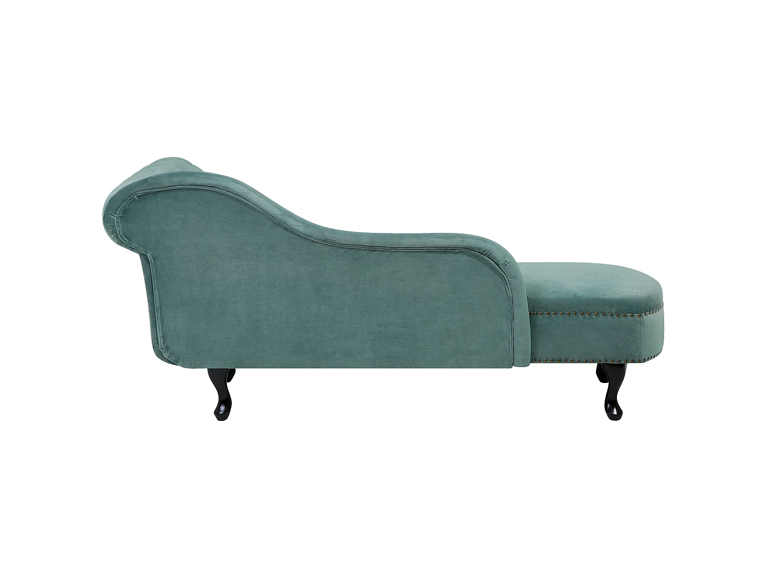 Right-Hand Chaise Longue NIMES Velvet Mint Green