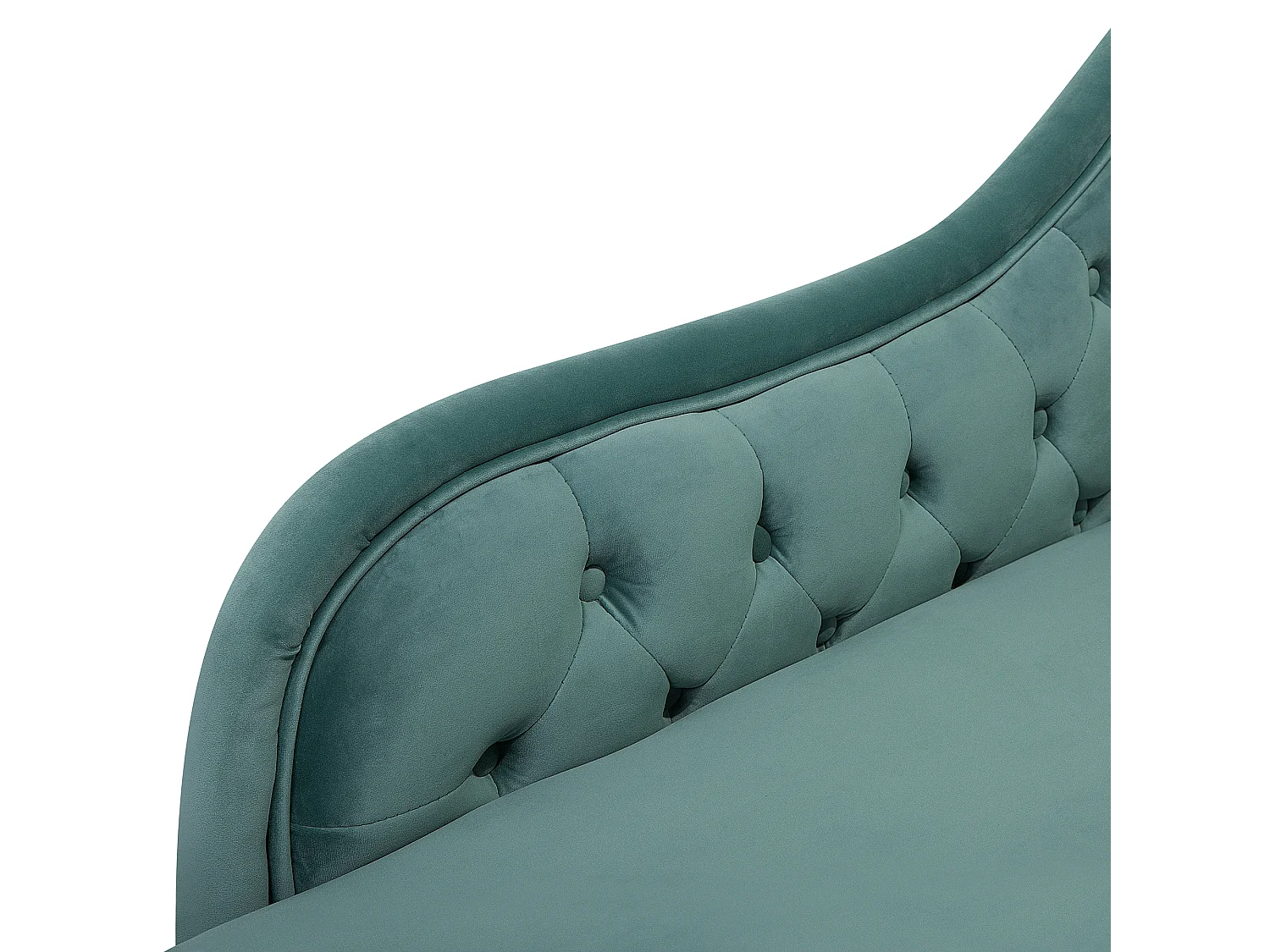 Right-Hand Chaise Longue NIMES Velvet Mint Green