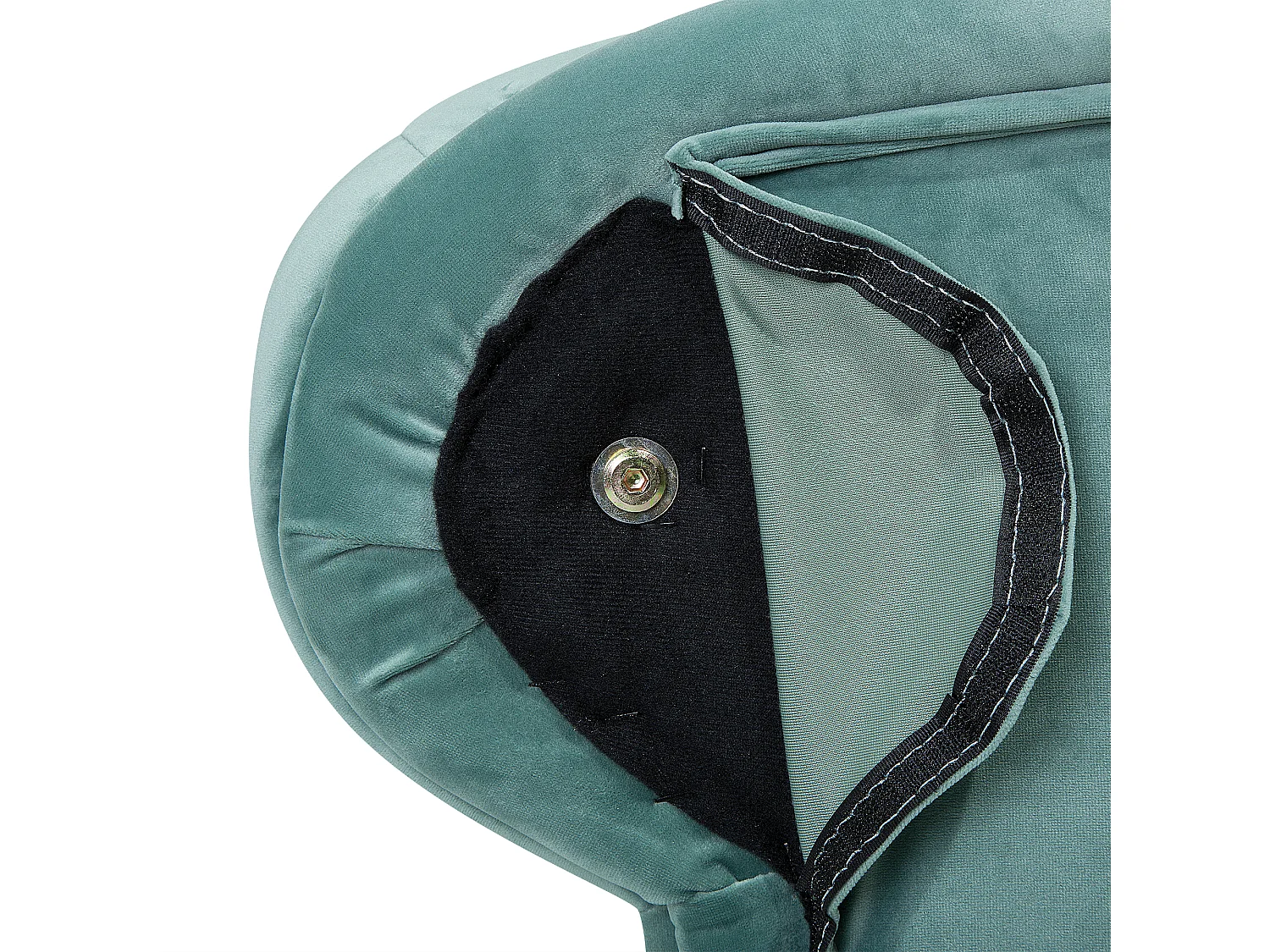 Right-Hand Chaise Longue NIMES Velvet Mint Green