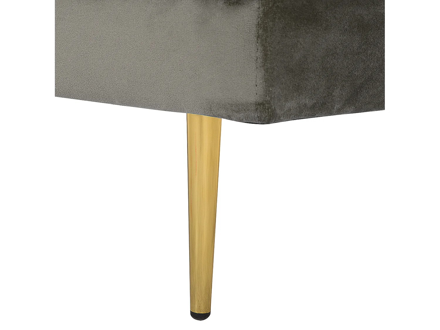 Chaise longue côté droit MIRAMAS Velours Taupe