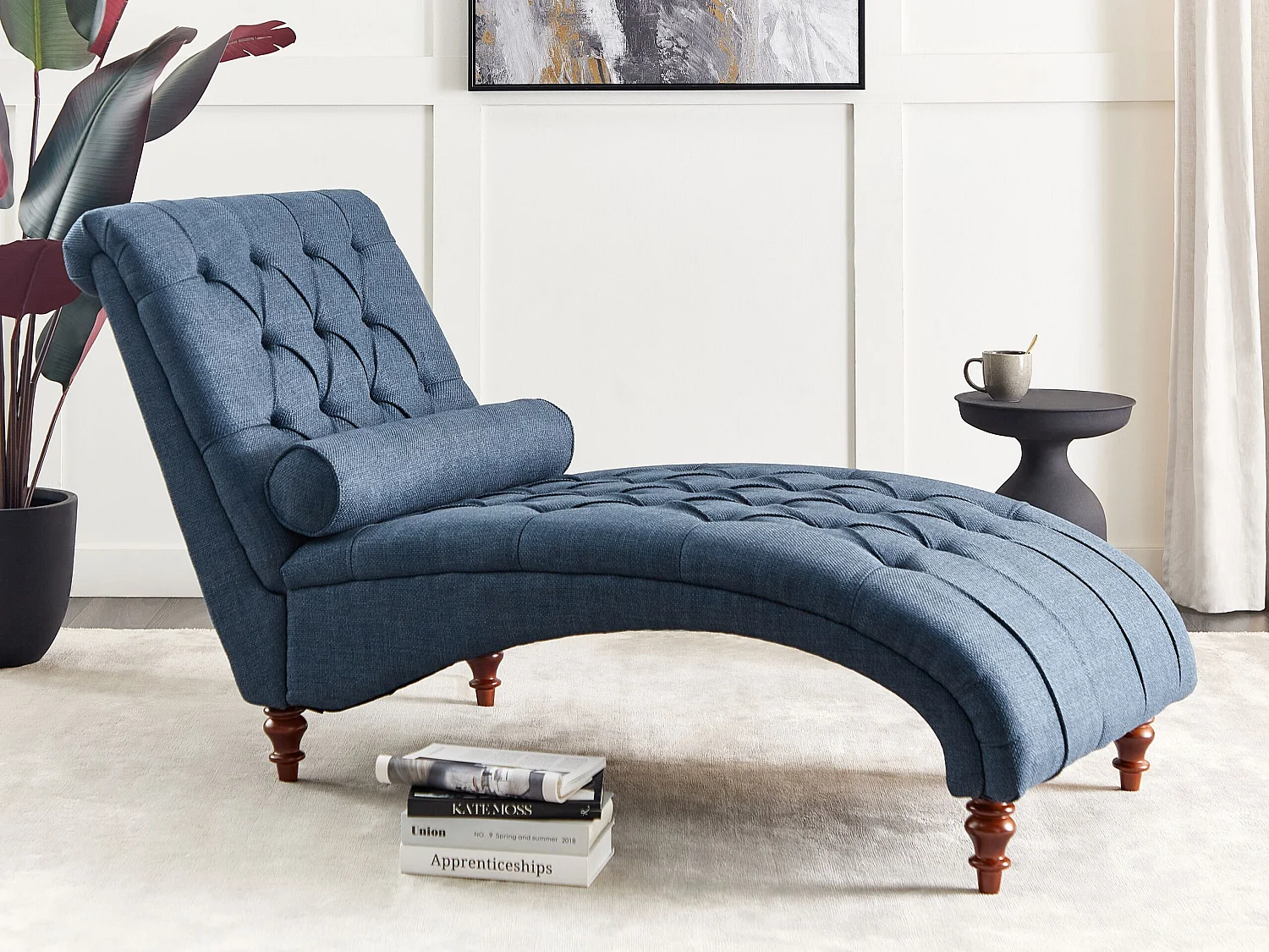 Chaise longue MURET Stof Blauw