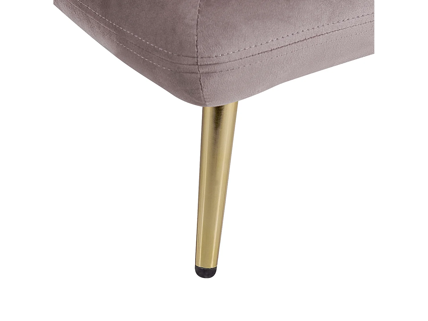 Chaise longue côté droite GONESSE Velours Marron clair