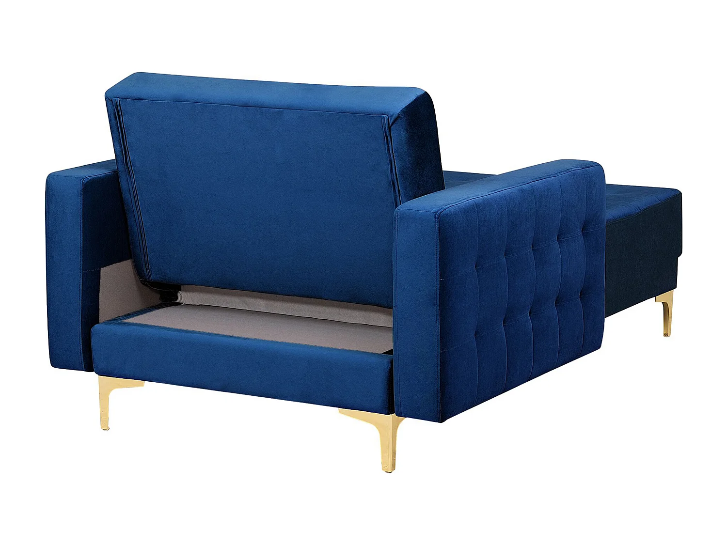 Chaise longue ABERDEEN Velluto Blu marino