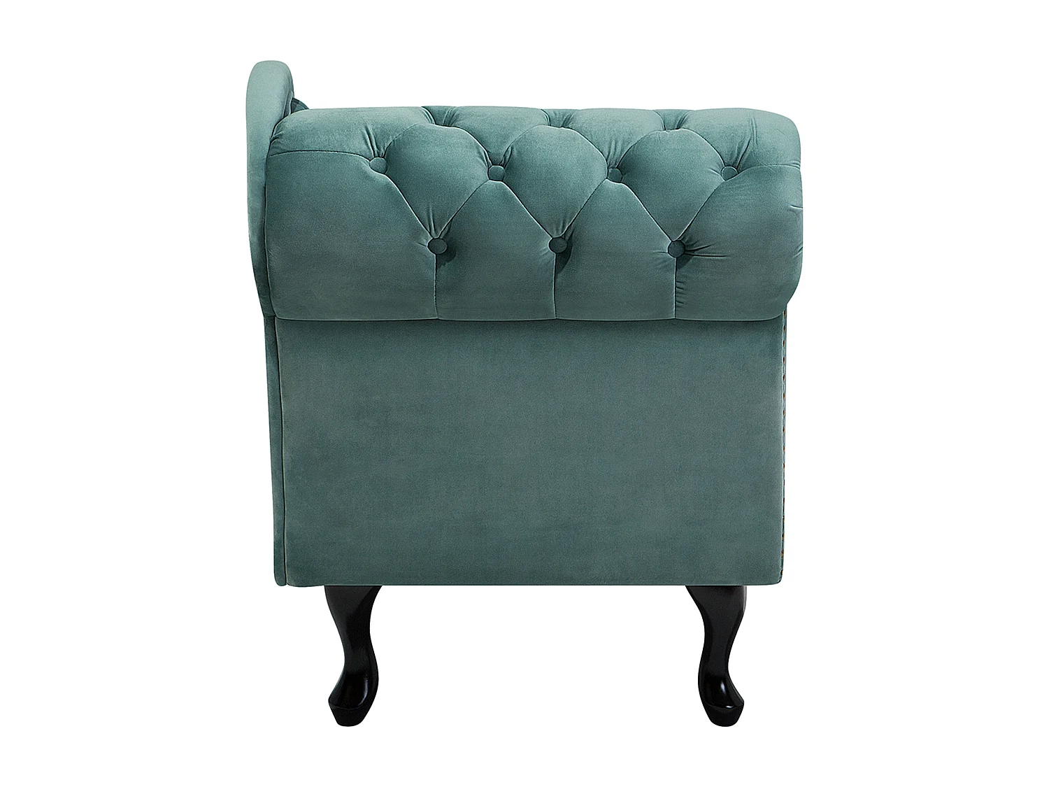 Chaise longue versione sinistra NIMES Velluto Verde menta
