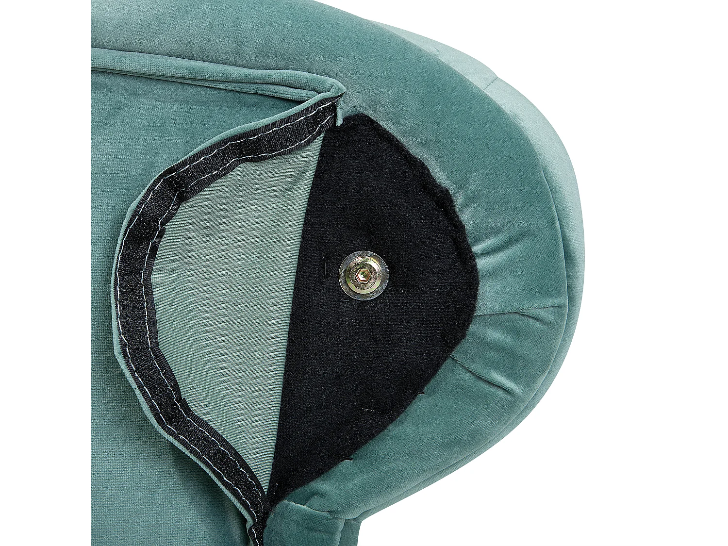 Chaise longue versione sinistra NIMES Velluto Verde menta