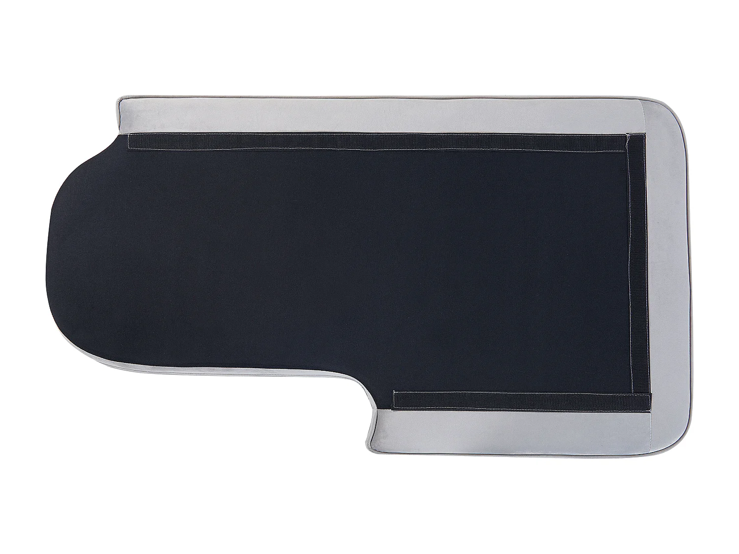 Chaise longue versione sinistra ALLIER Velluto Grigio chiaro