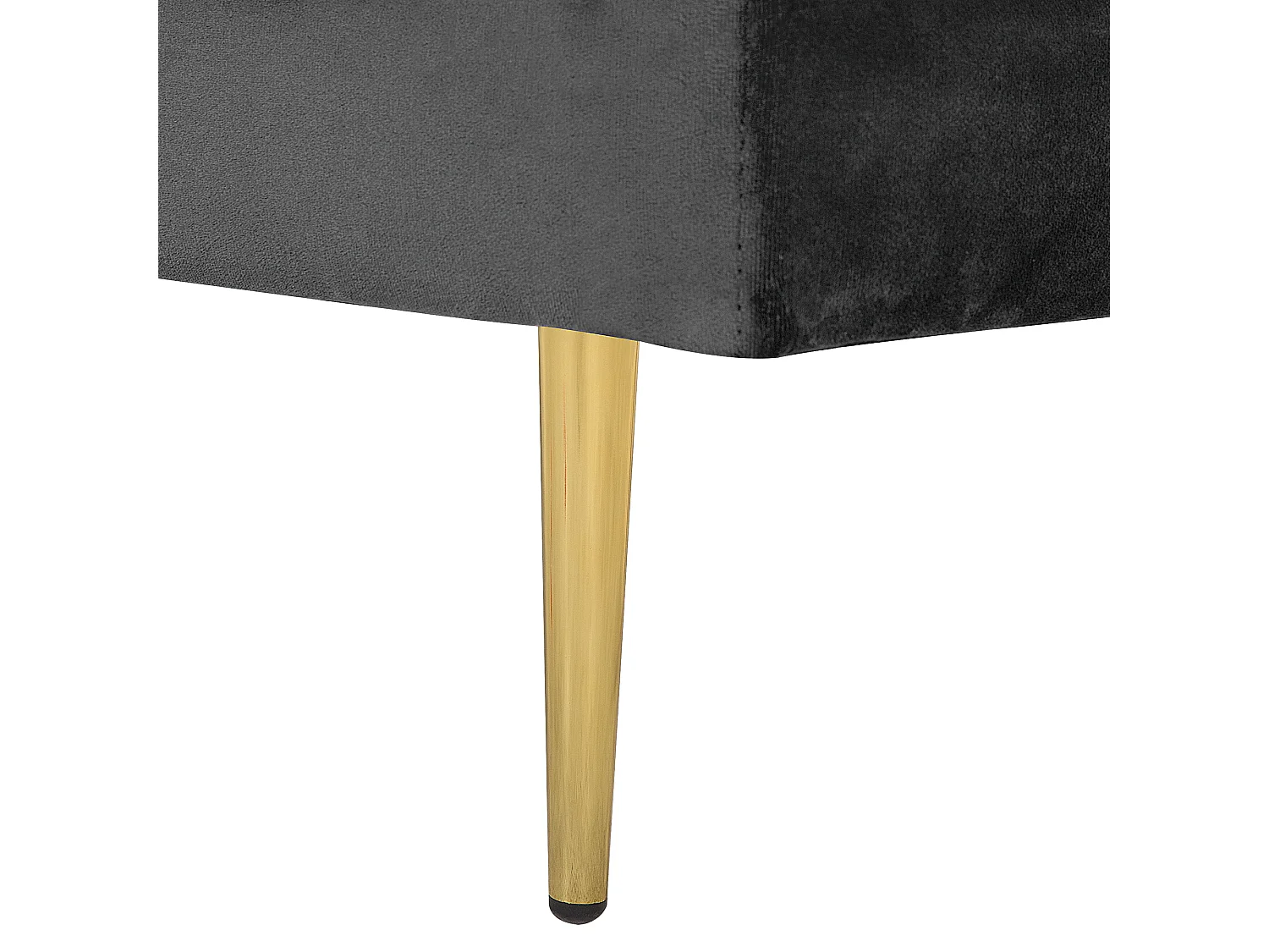 Chaise longue côté droite MIRAMAS Velours Noir