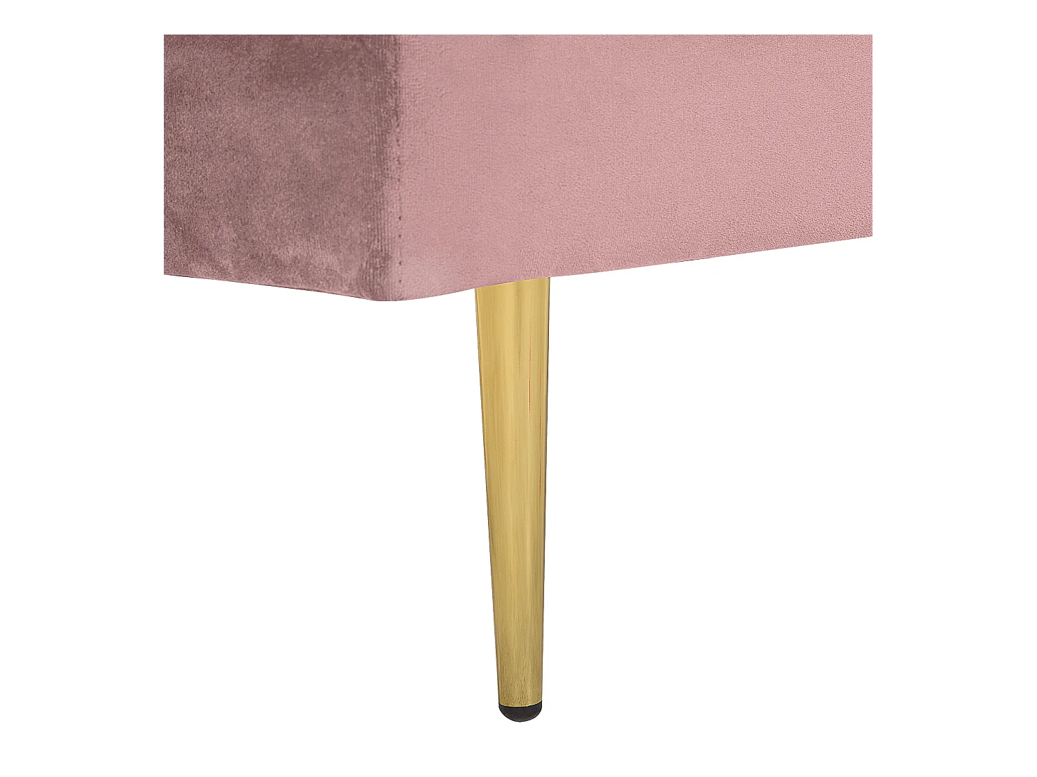 Chaise longue côté droite MIRAMAS Velours Rose