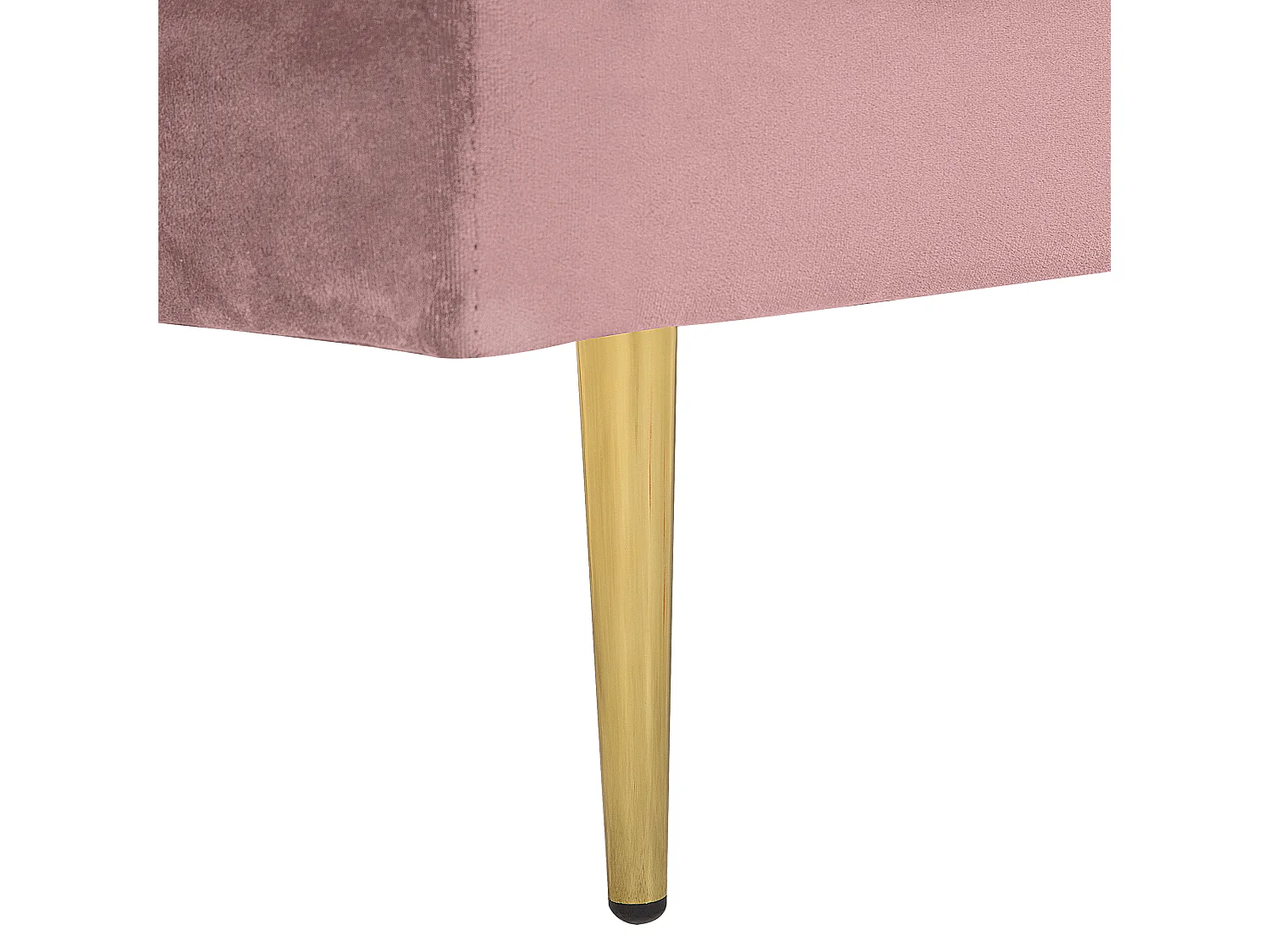 Chaise longue côté droite MIRAMAS Velours Rose