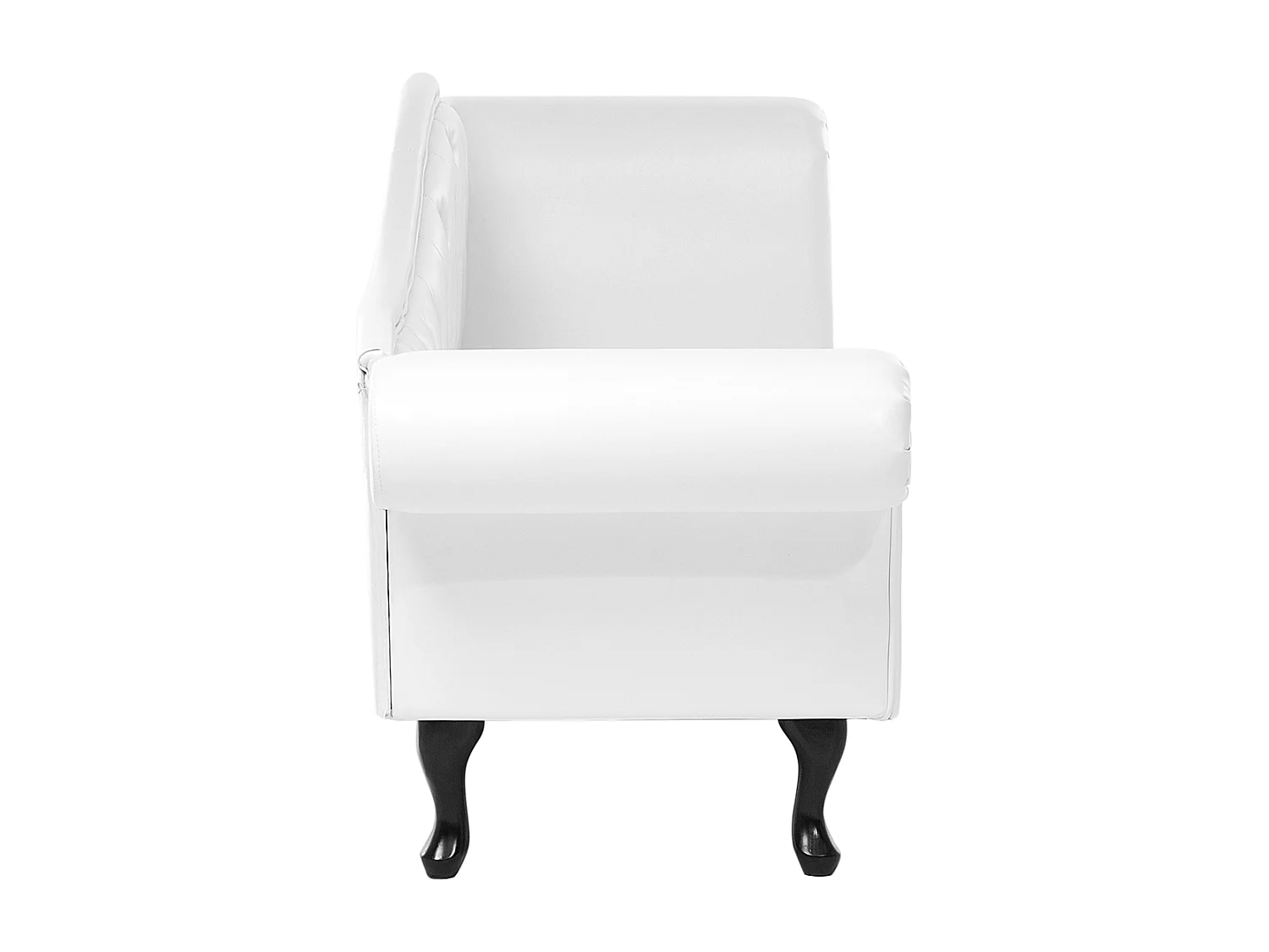 Chaise longue côté droit LATTES Cuir PU Blanc