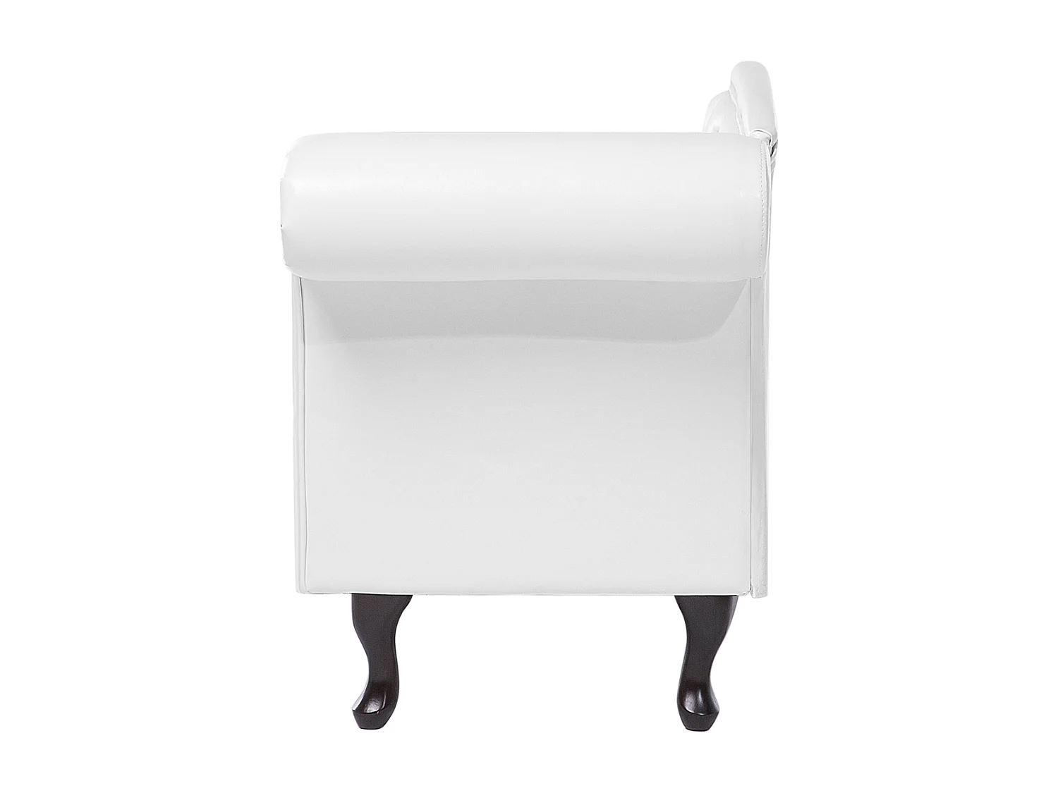 Chaise longue côté droit LATTES Cuir PU Blanc