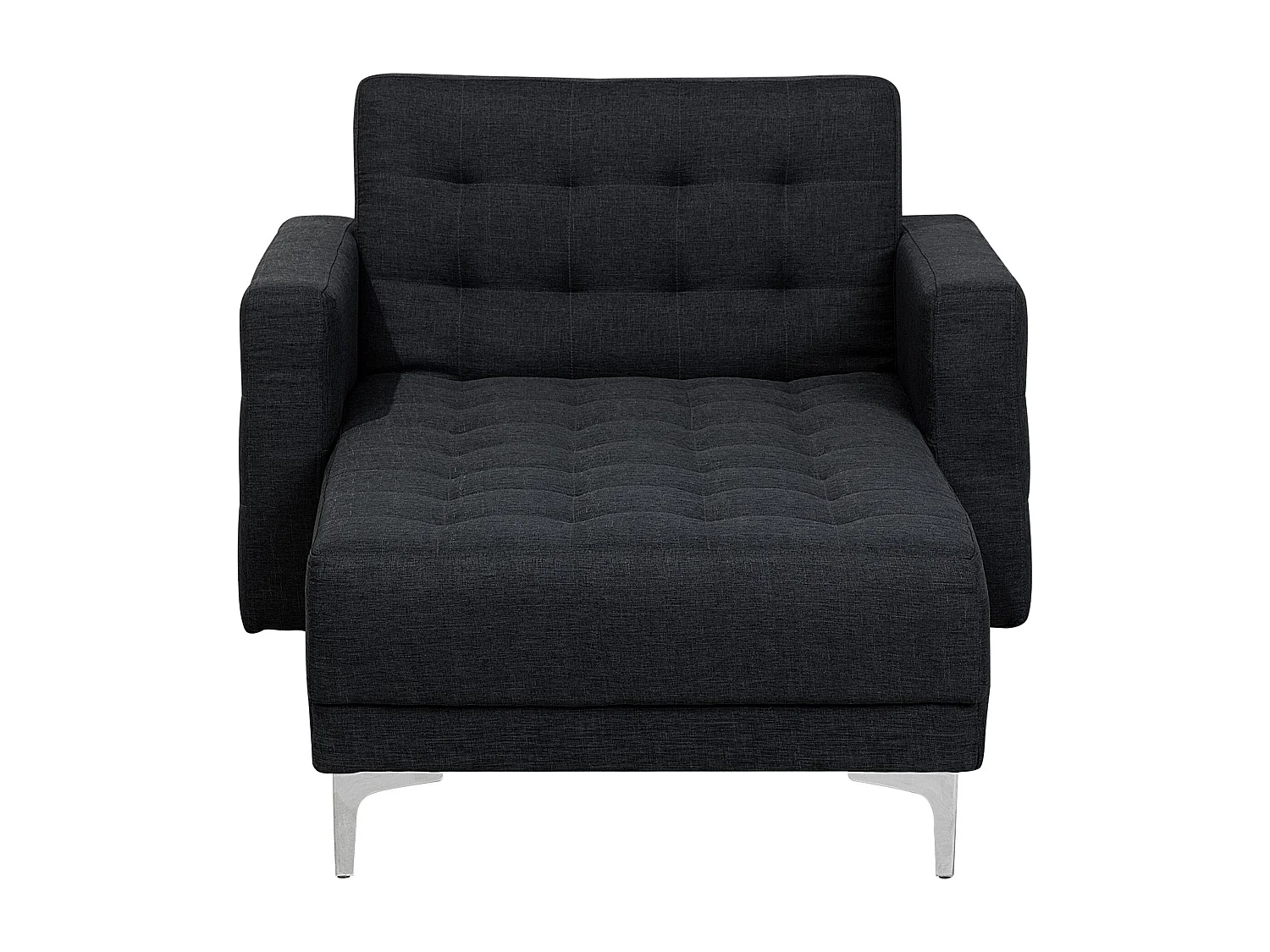 Chaise longue ABERDEEN Tissu Gris graphite