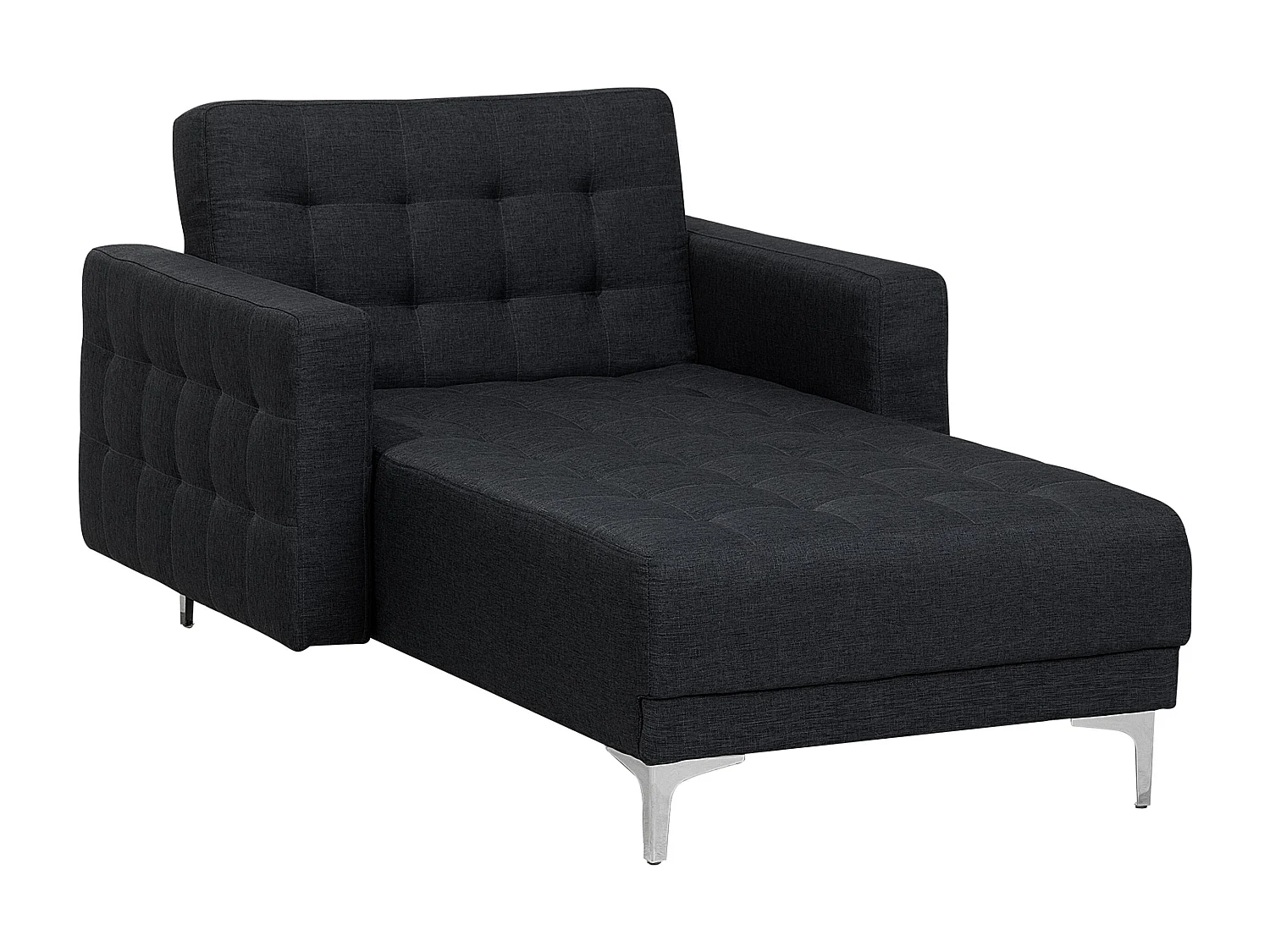 Chaise longue ABERDEEN Tissu Gris graphite